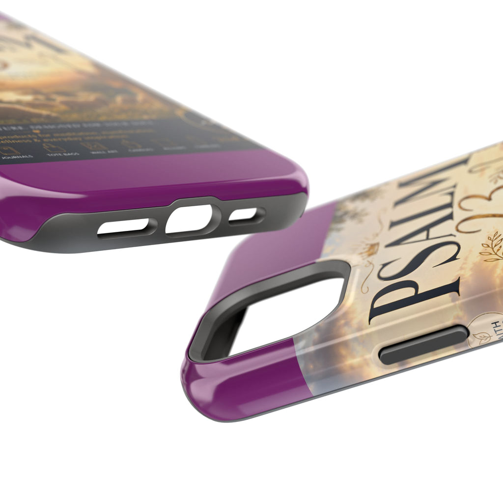 Psalm 23 Phone Case — Magnetic Impact-Resistant Christian iPhone Cover