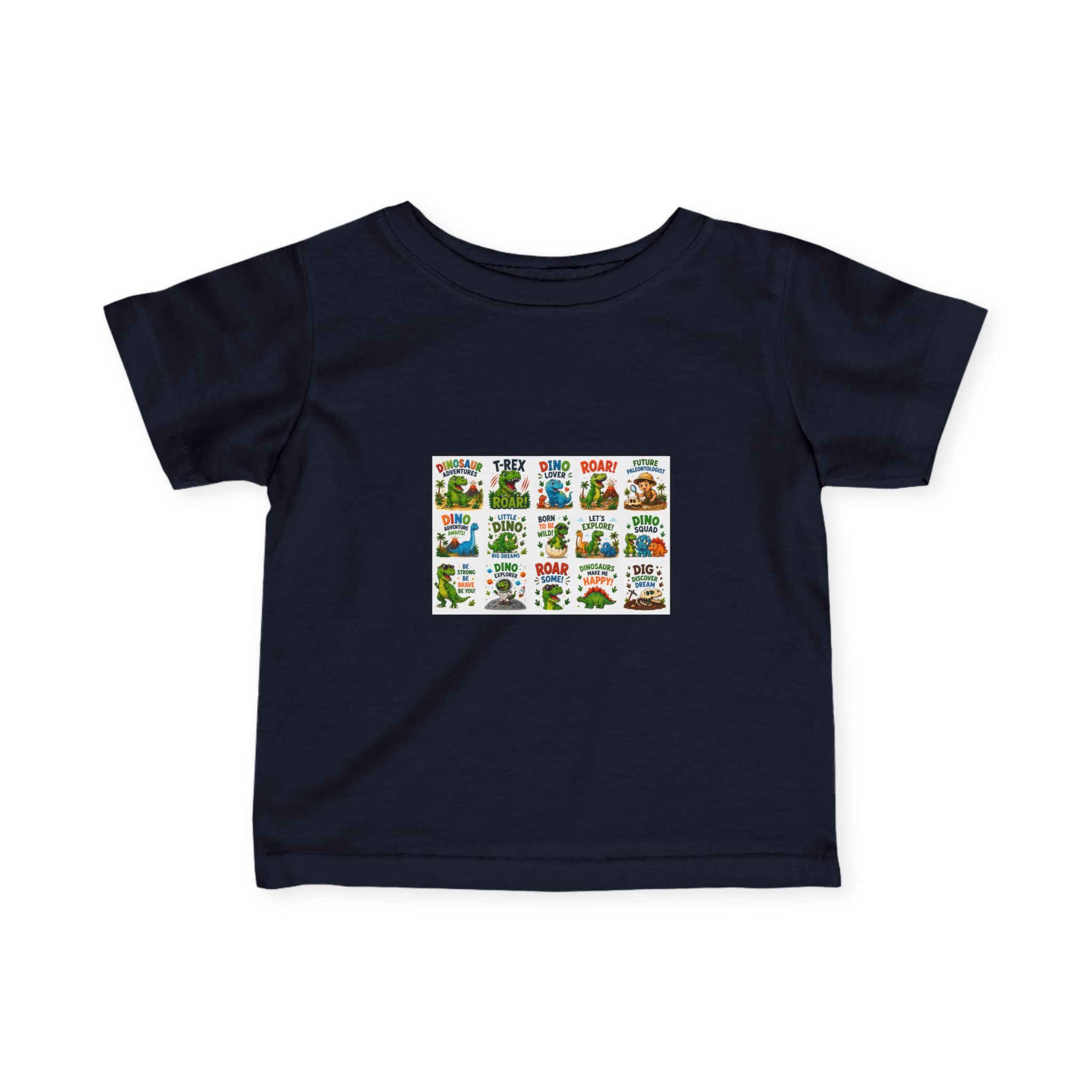 Infant Tee — Colorful Alphabet Animal Blocks Baby T-Shirt