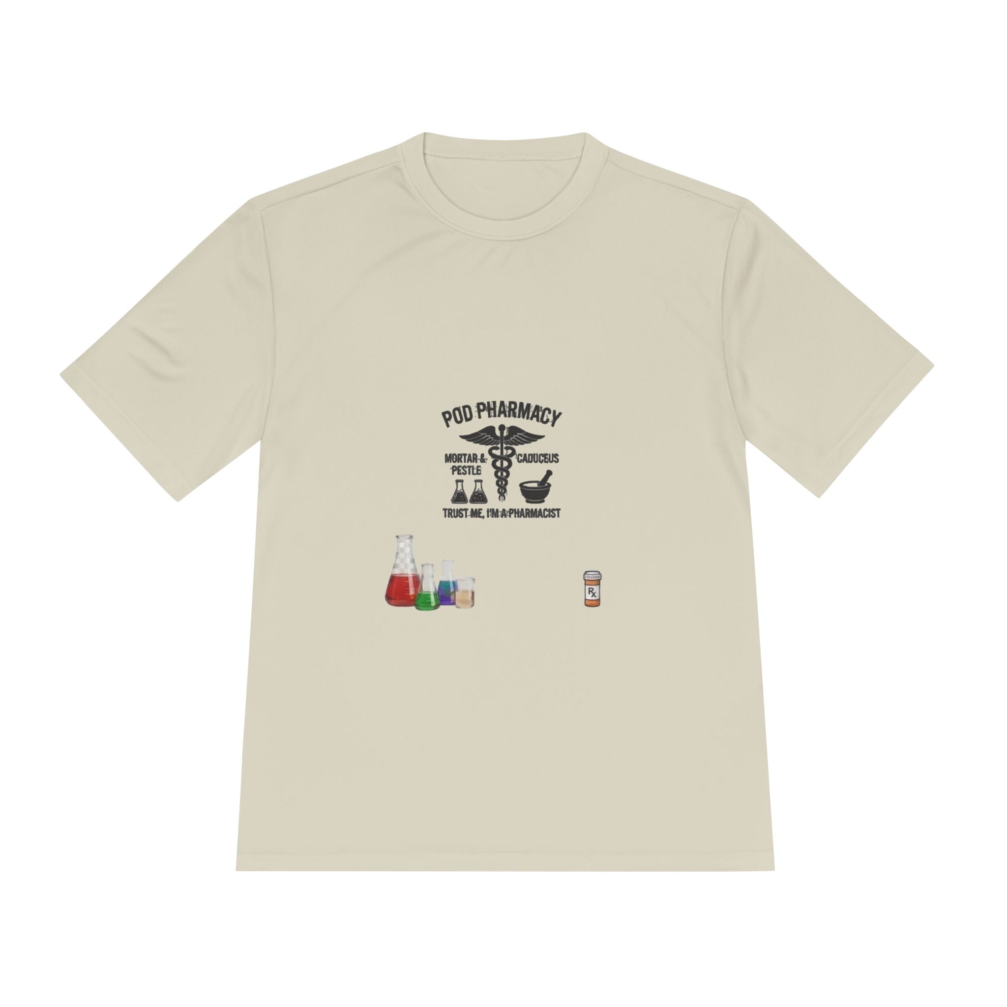Lab Tech Tee — 'PhD Pharmacy' Science Beakers Graphic Shirt