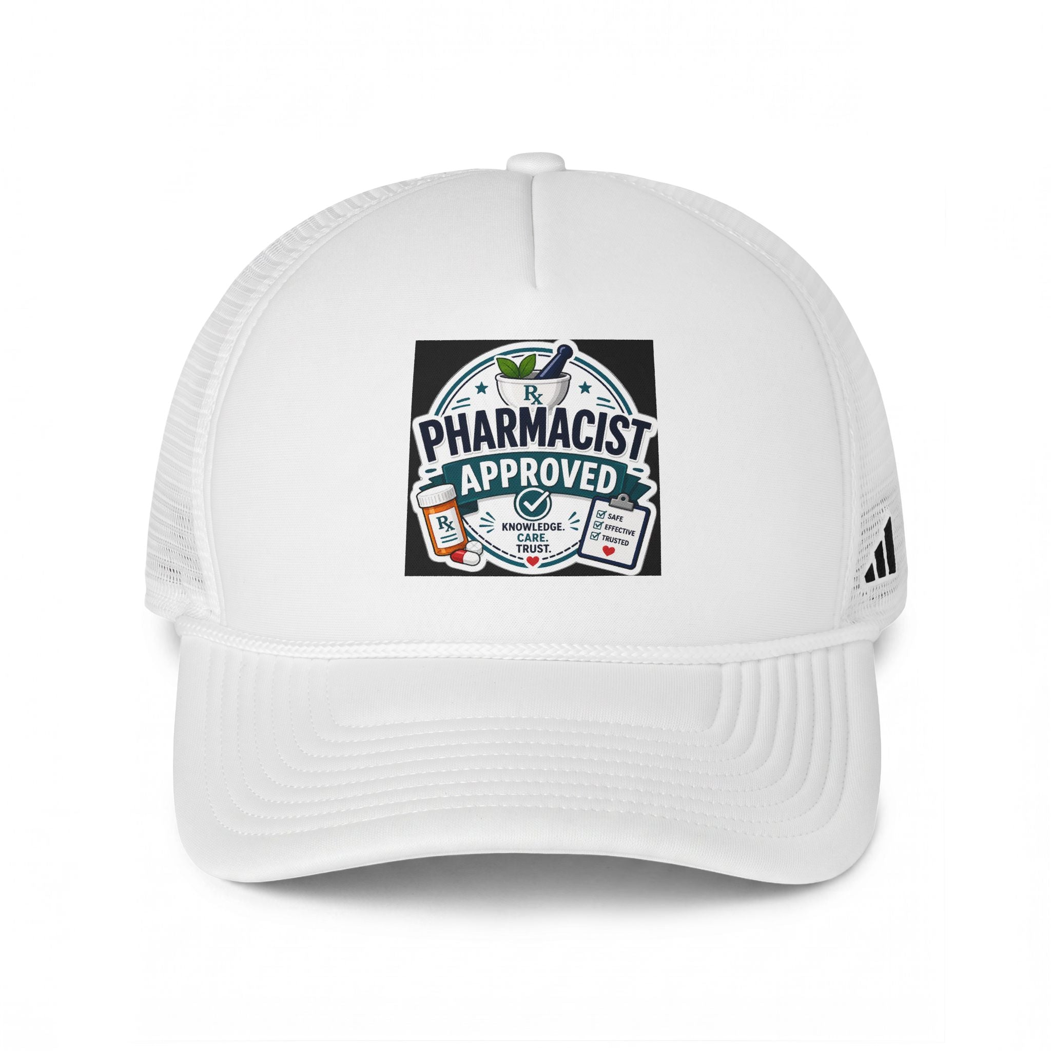 Pharmacist Approved Trucker Hat - Embroidered Pharmacy Patch Cap