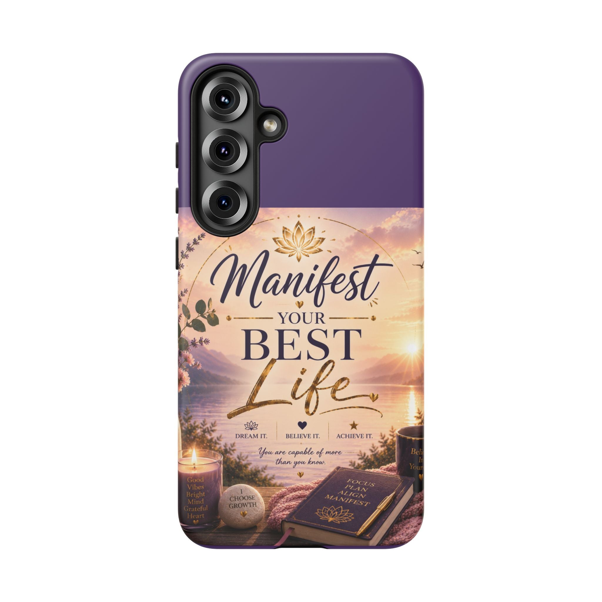 Manifest Your Best Life Phone Case — Inspirational Spiritual Protective Cover