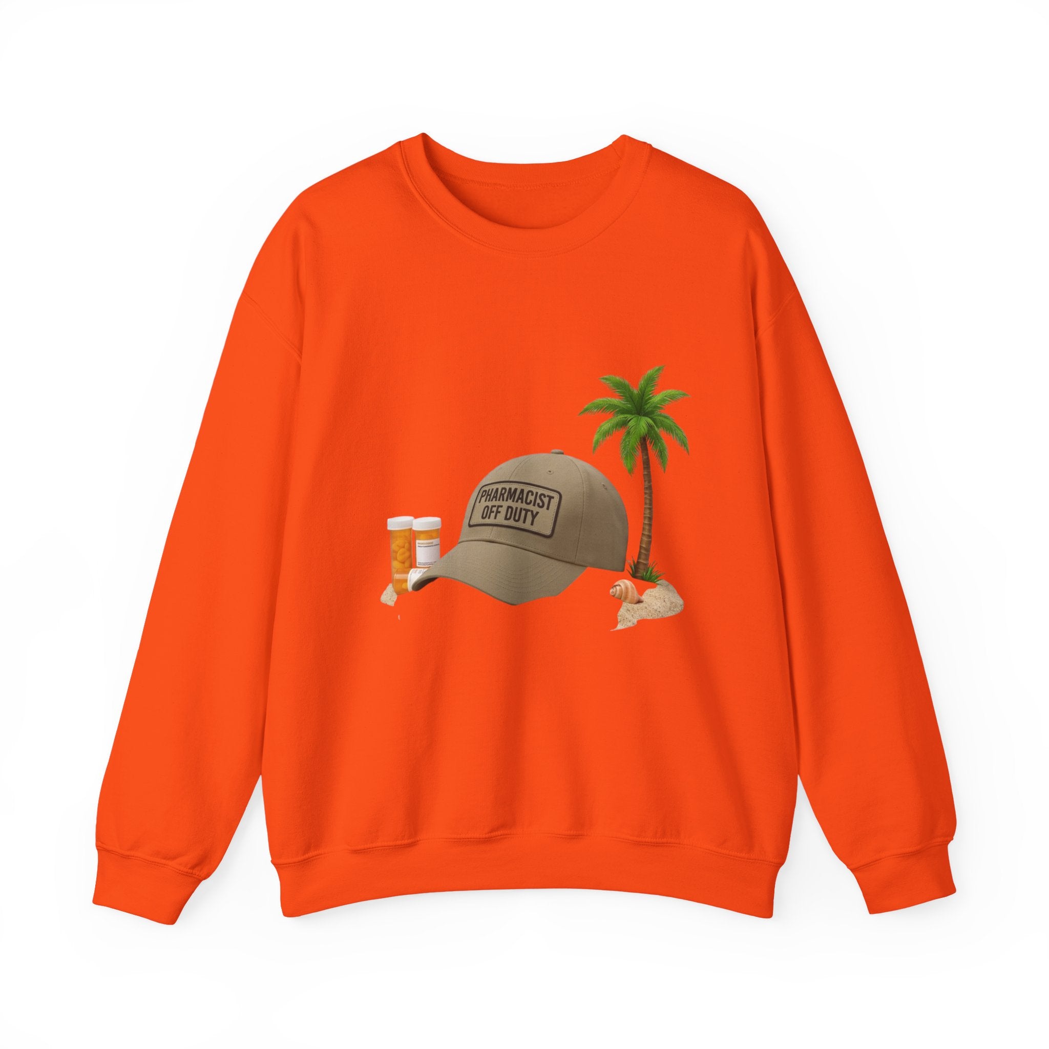 Vacation Vibes Sweatshirt — 'Pharmacist Off Duty' Palm Tree Travel Crewneck