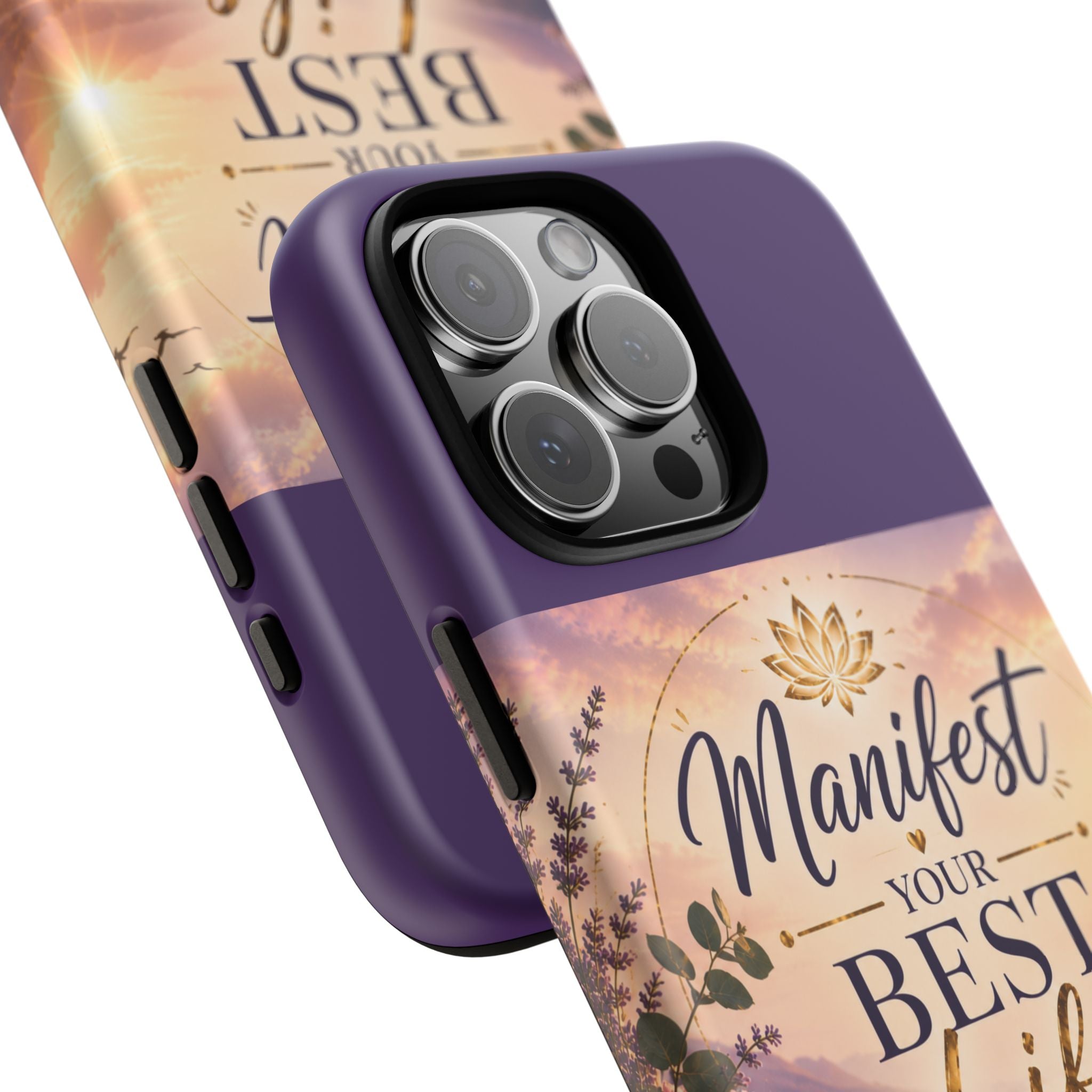 Manifest Your Best Life Phone Case — Inspirational Spiritual Protective Cover