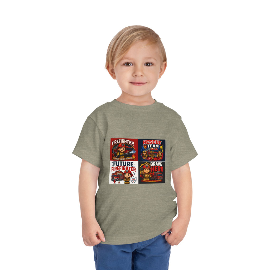 Toddler Firefighter Tee – "Future Firefighter" Rescue Team Brave Hero Kids Shirt