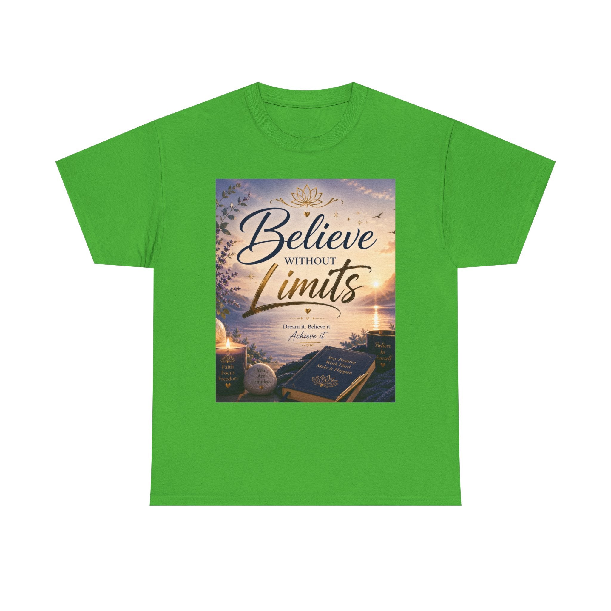 Believe Without Limits T-Shirt — Inspirational Faith Graphic Tee