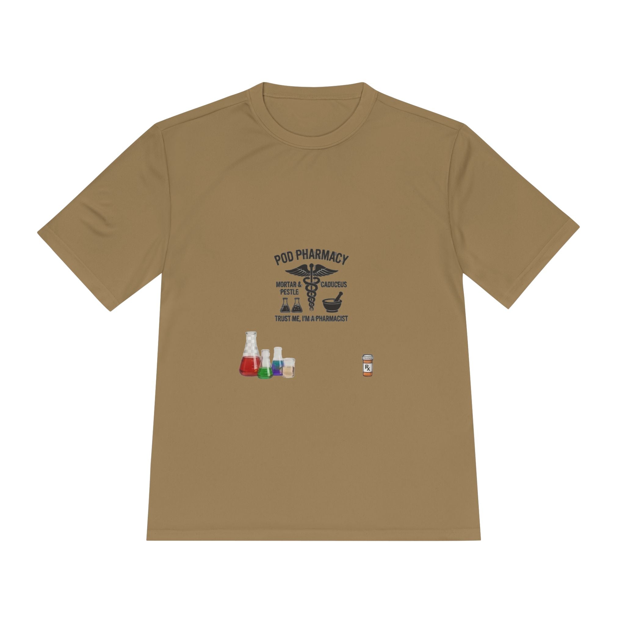 Lab Tech Tee — 'PhD Pharmacy' Science Beakers Graphic Shirt