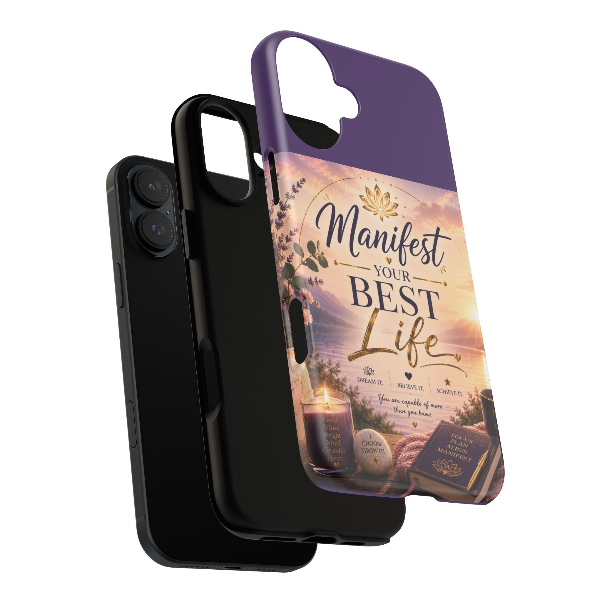 Manifest Your Best Life Phone Case — Inspirational Spiritual Protective Cover
