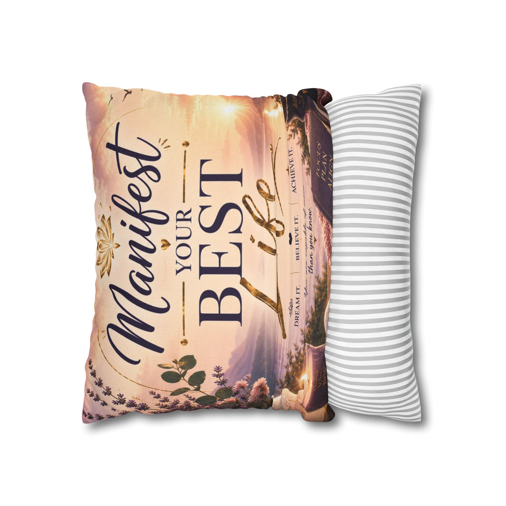 Manifest Your Best Life Decorative Pillowcase