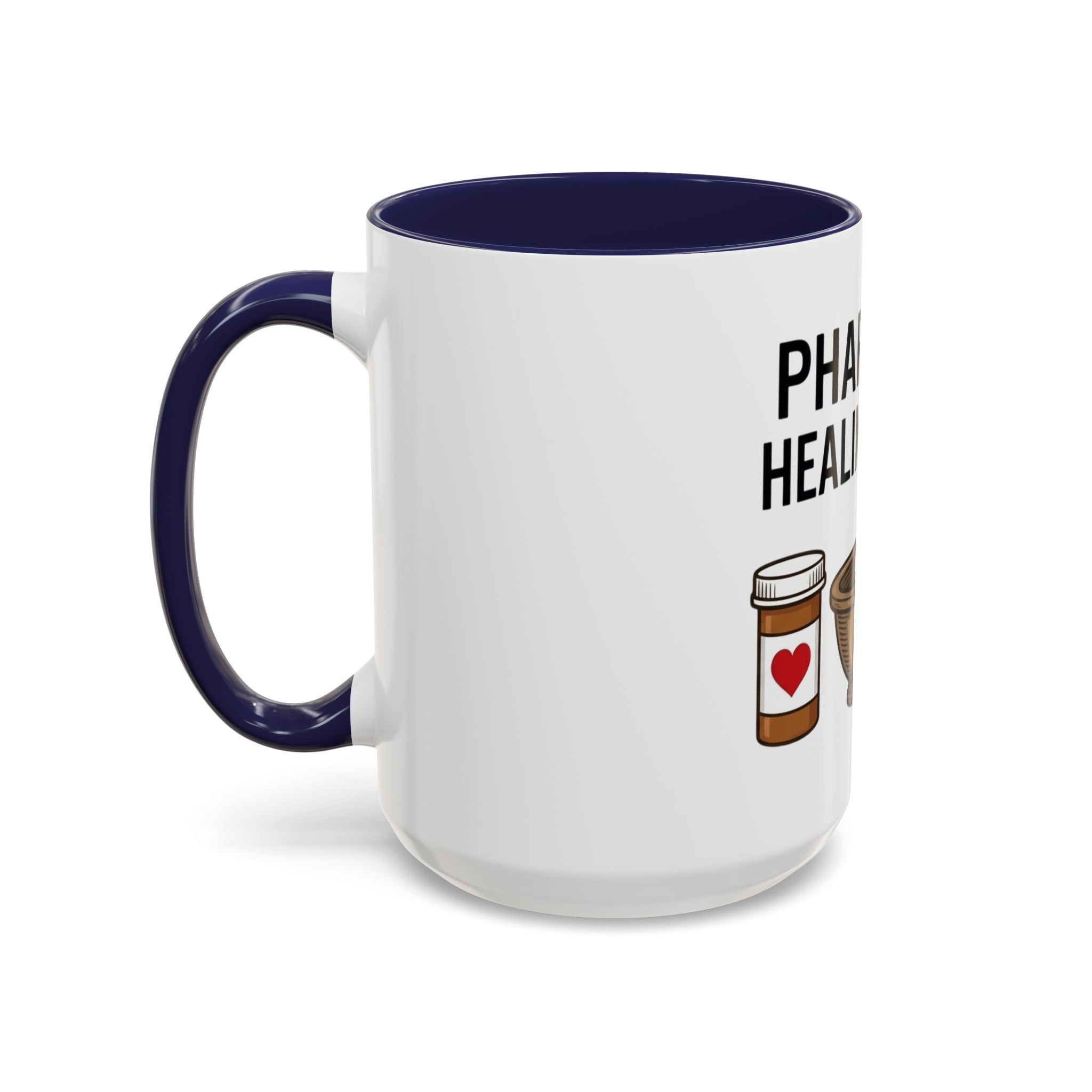Pharmacy Healing Heart Coffee Mug — Pharmacist Appreciation Accent Mug