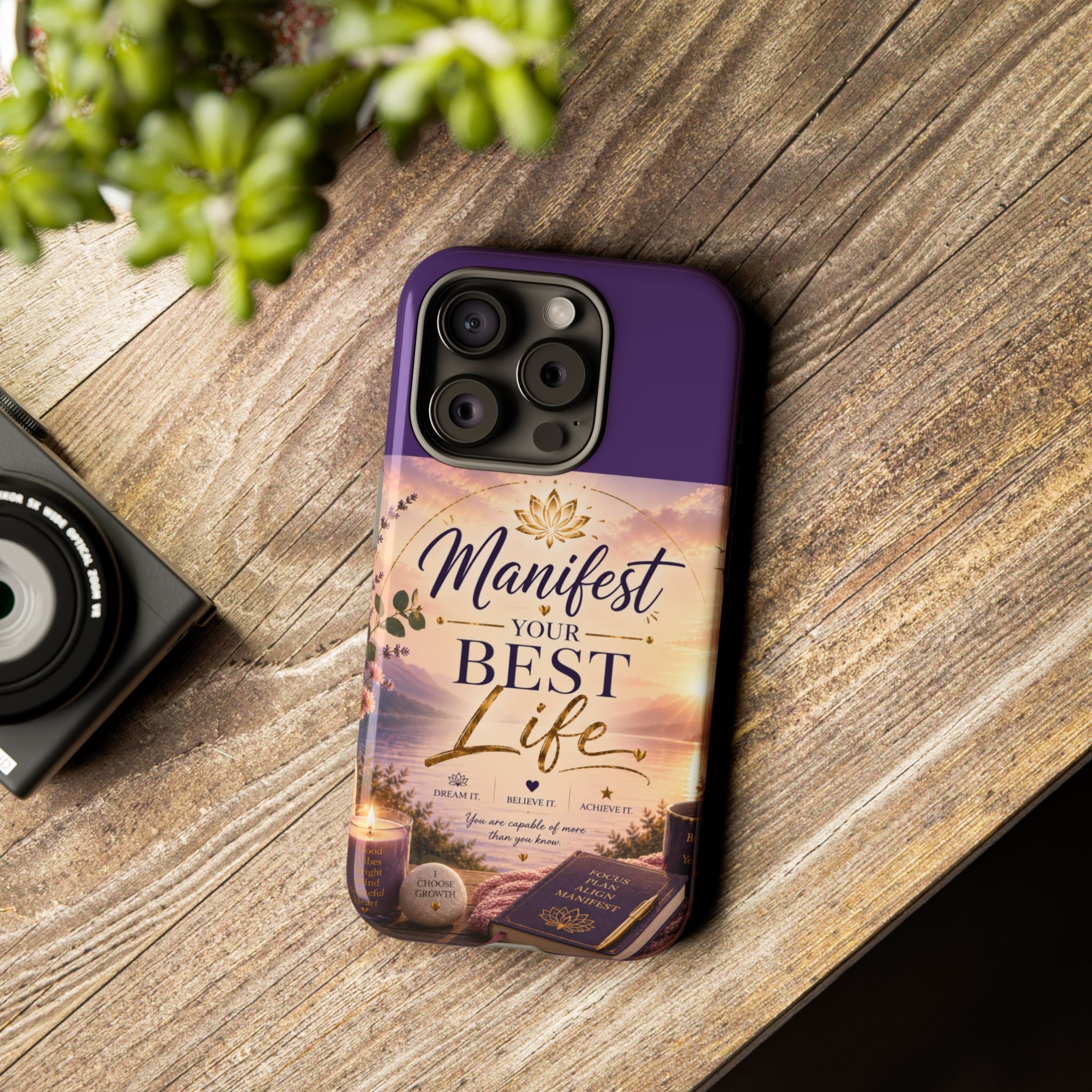 Manifest Your Best Life Phone Case — Inspirational Spiritual Protective Cover