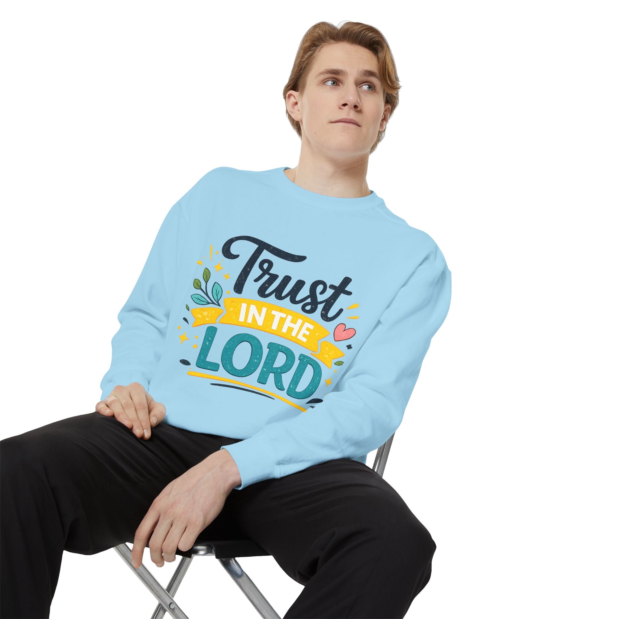 Trust in the Lord Sweatshirt — Inspirational Christian Faith Crewneck