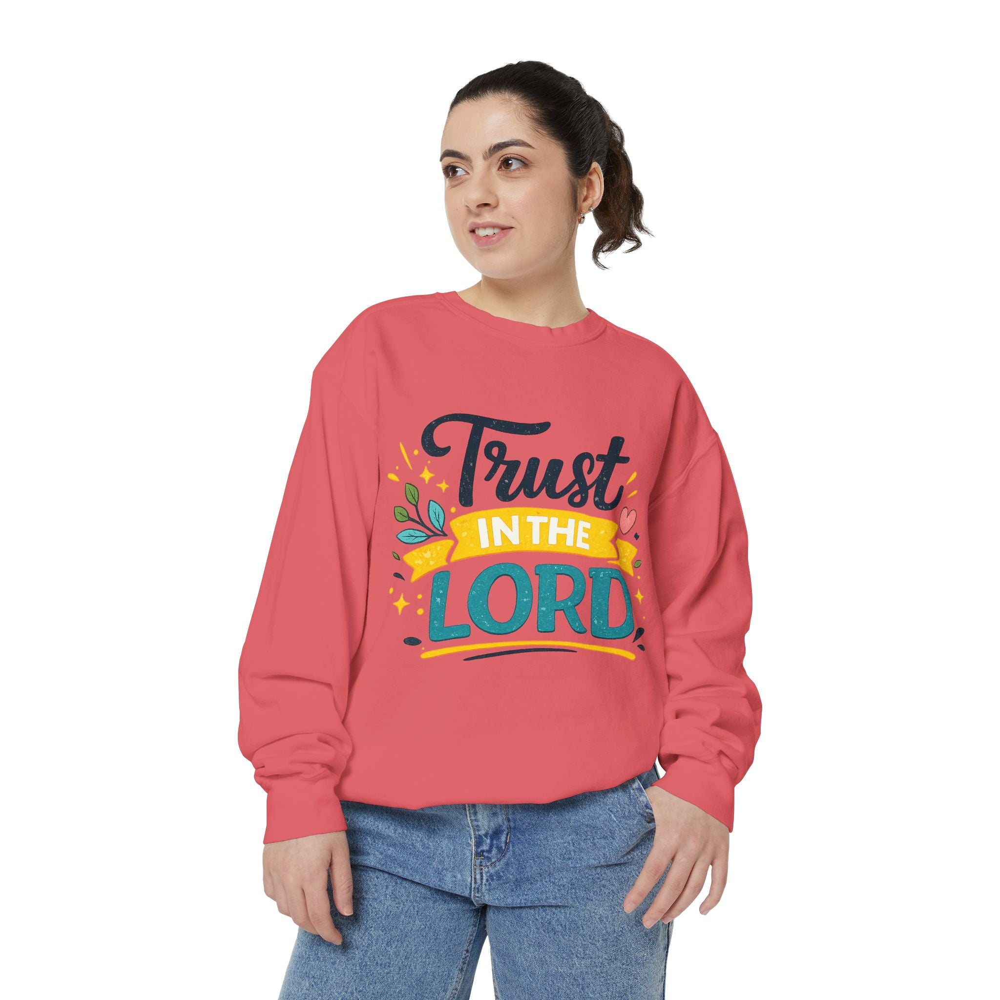Trust in the Lord Sweatshirt — Inspirational Christian Faith Crewneck