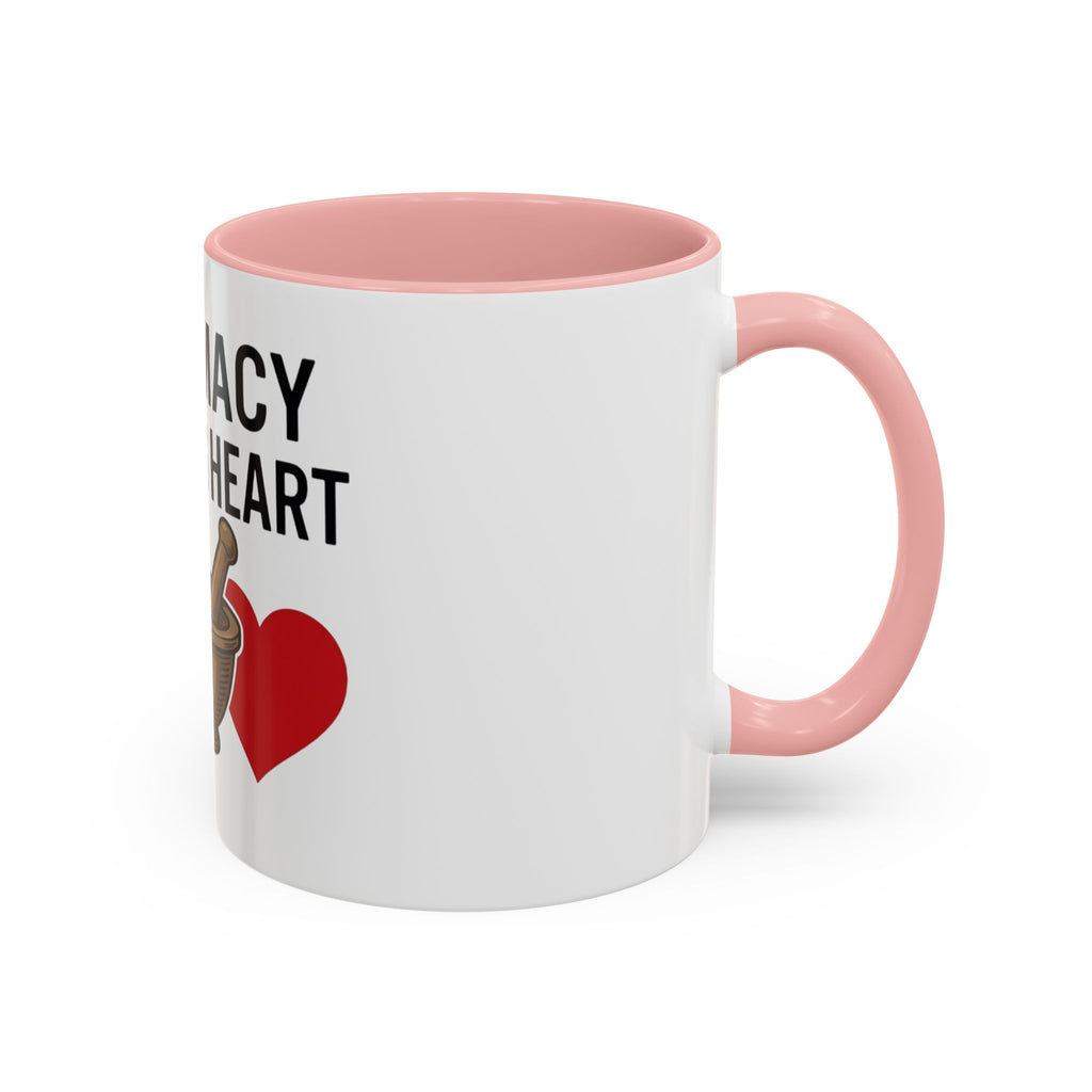 Pharmacy Healing Heart Coffee Mug — Pharmacist Appreciation Accent Mug
