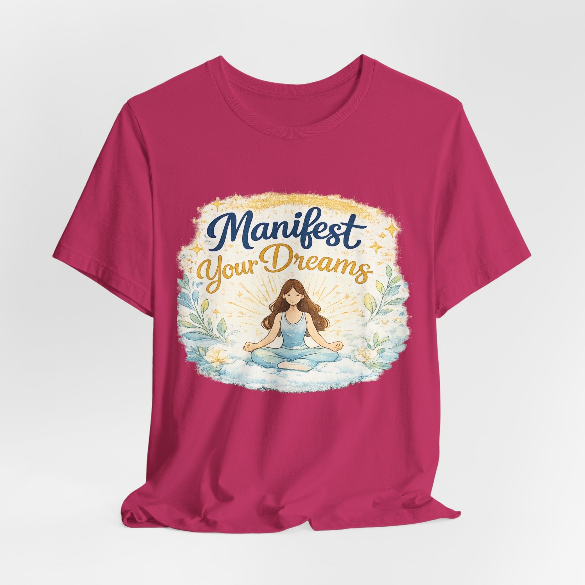 Manifest Your Dreams Tee — Meditation Yoga Inspirational T‑Shirt