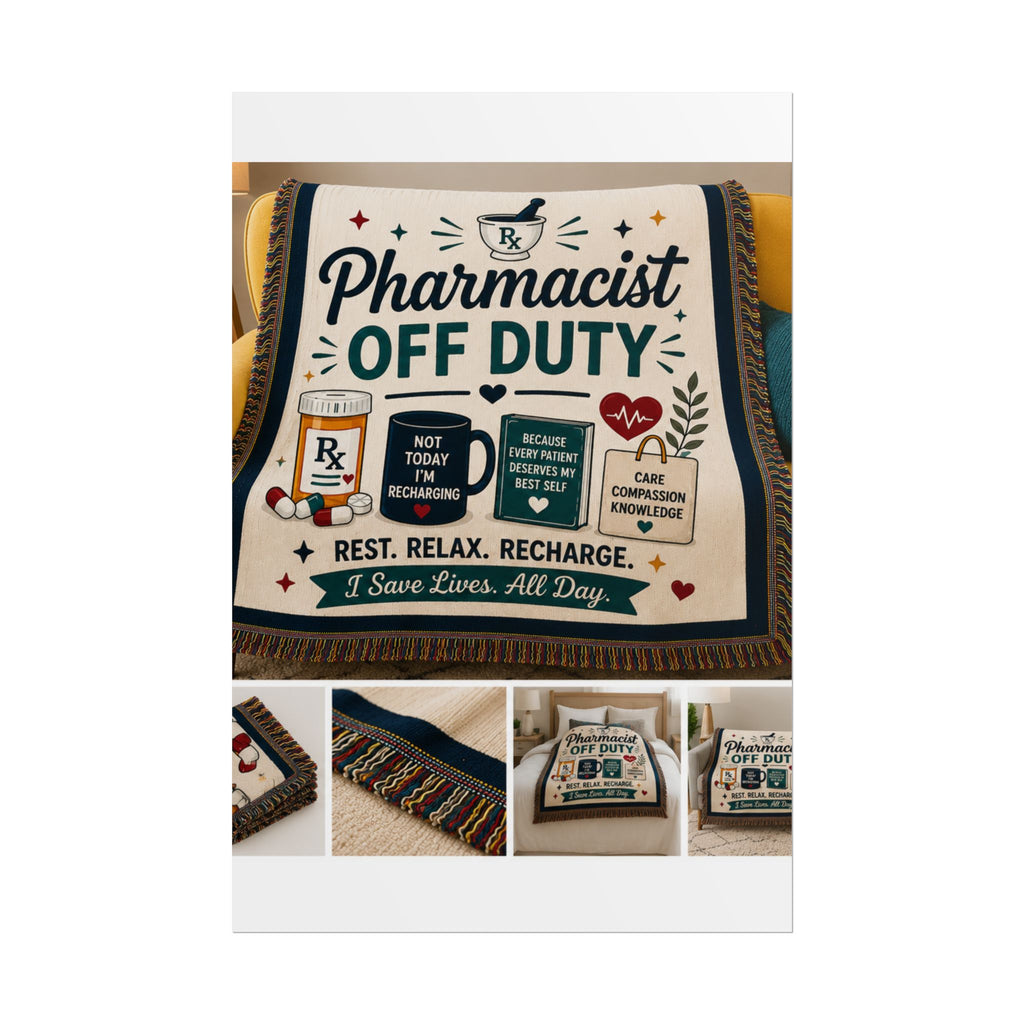 Pharmacist Off Duty Poster - Rest Relax Recharge Wall Art