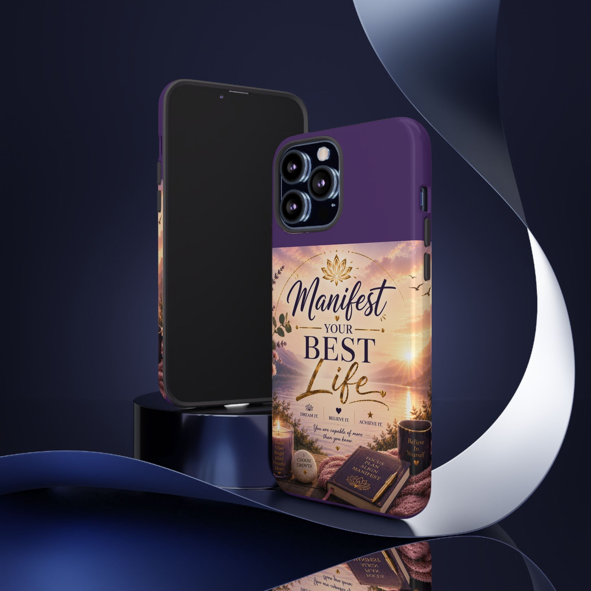 Manifest Your Best Life Phone Case — Inspirational Spiritual Protective Cover