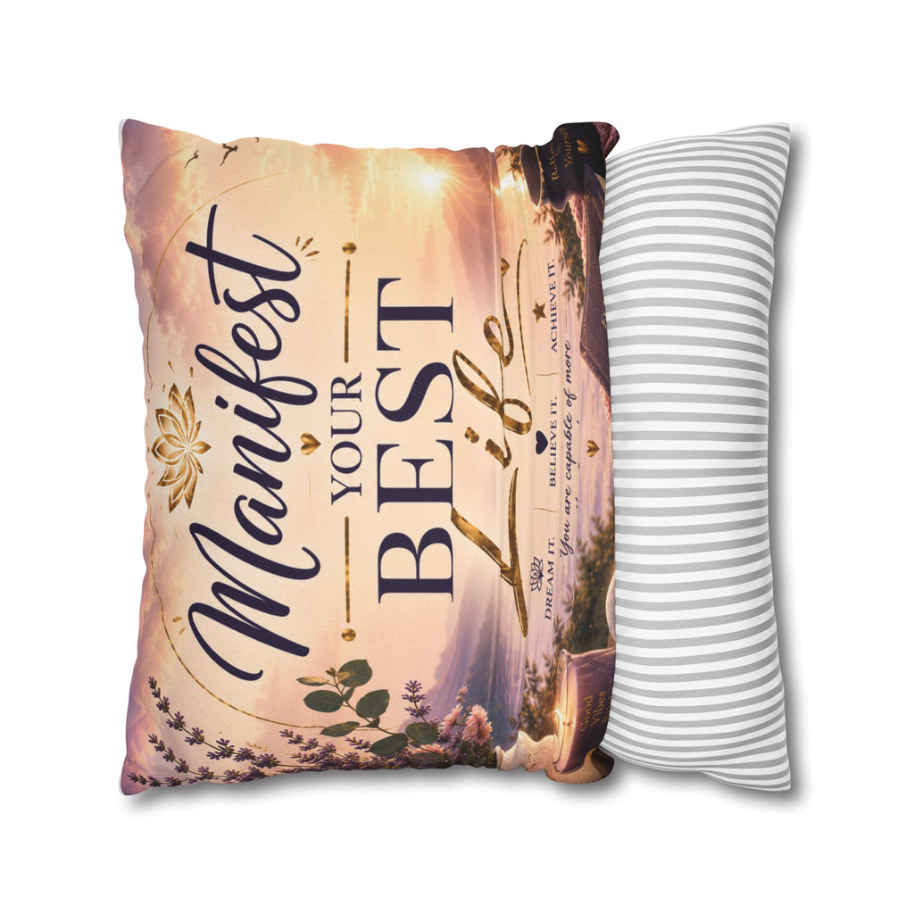 Manifest Your Best Life Decorative Pillowcase