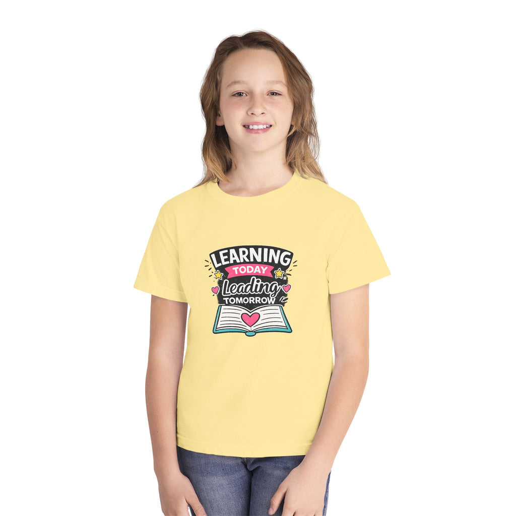 Youth T-Shirt — "Learning Today, Leading Tomorrow" School Shirt