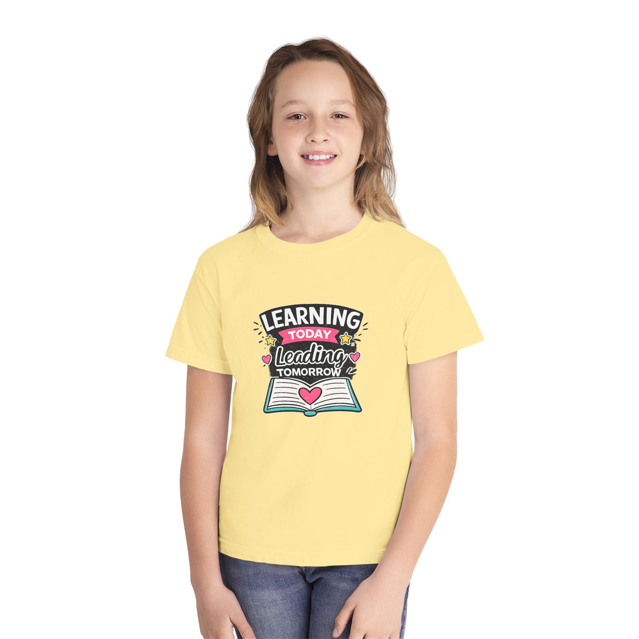 Youth T-Shirt — "Learning Today, Leading Tomorrow" School Shirt