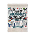 Pharmacy Technician Week Woven Wall Tapestry — Happy Pharmacy Technician Celebration Decor