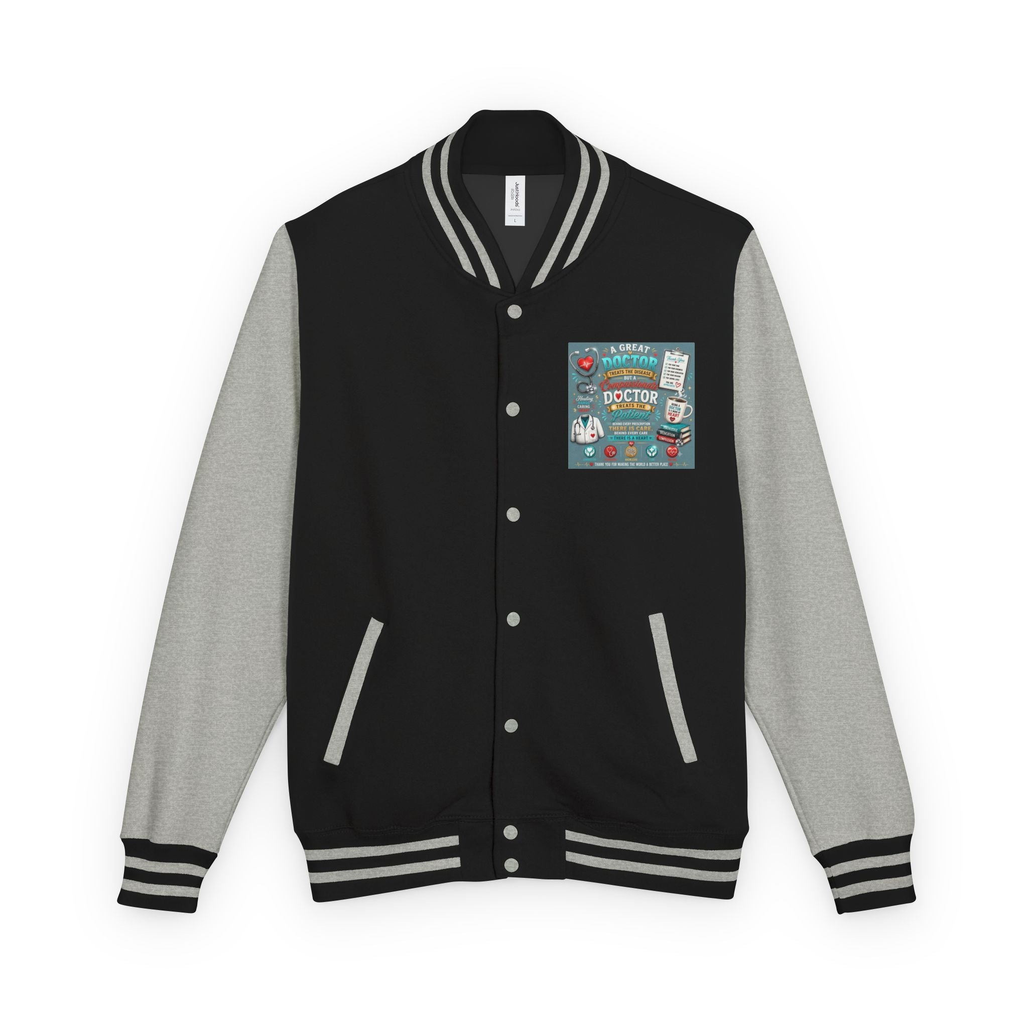 Letterman Jacket — Vintage Doctor Patch Varsity Jacket