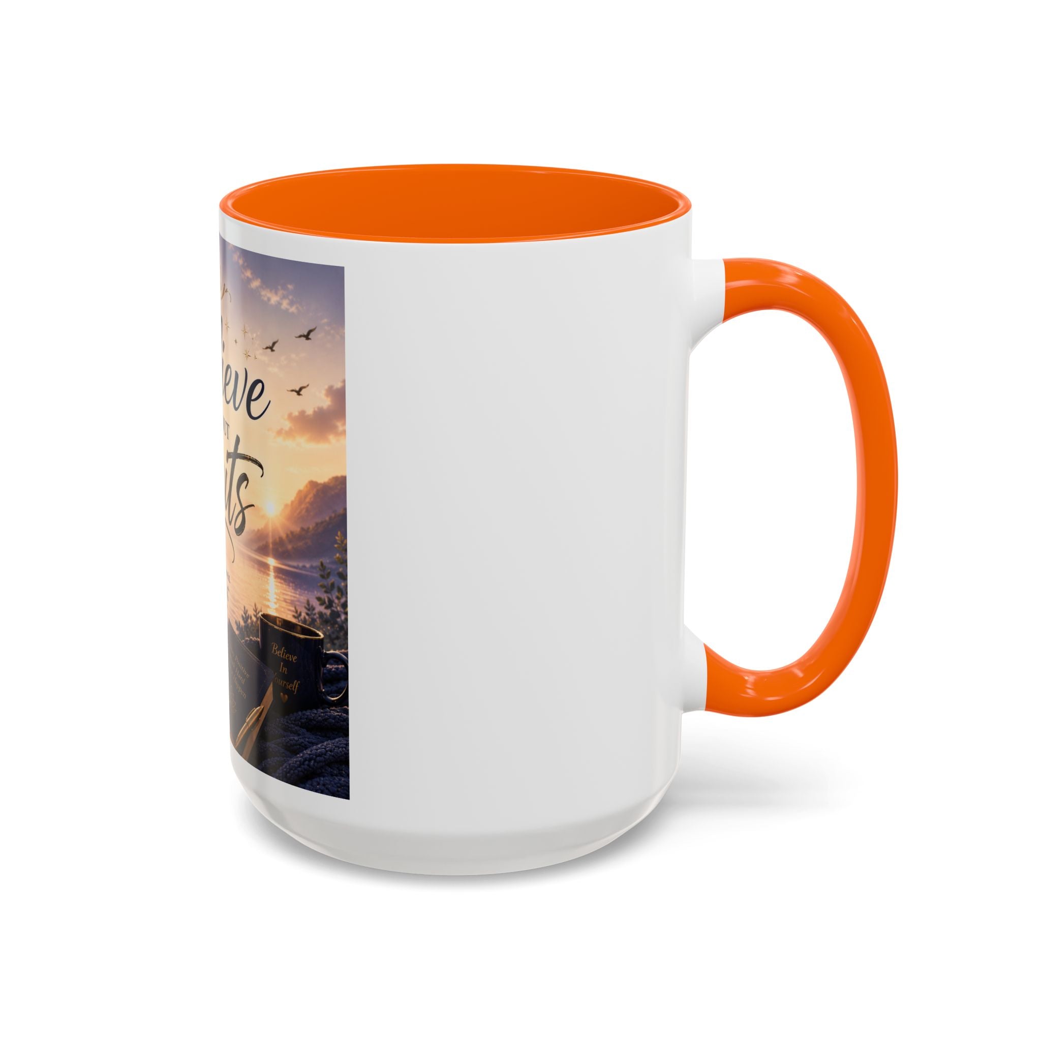 Believe Without Limits Coffee Mug — Inspirational Motivational Ceramic Mug (11/15oz)
