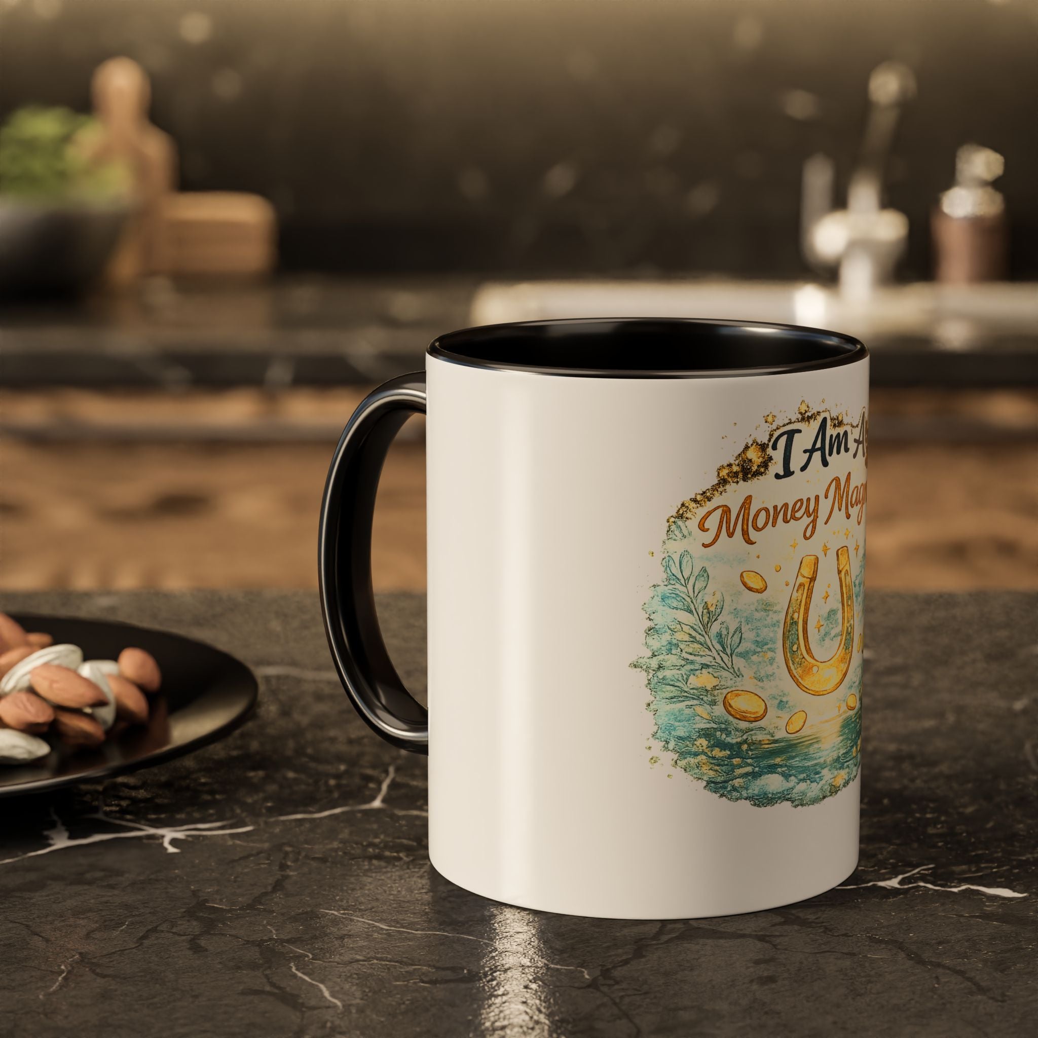 I Am A Money Magnet Mug — Inspirational Luck & Wealth Coffee Cup (11oz/15oz)