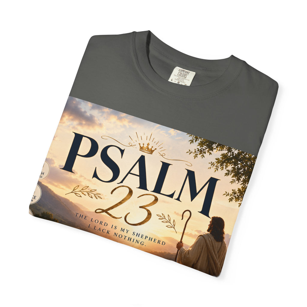 Psalm 23 T-Shirt — Christian Faith Shepherd Graphic Tee