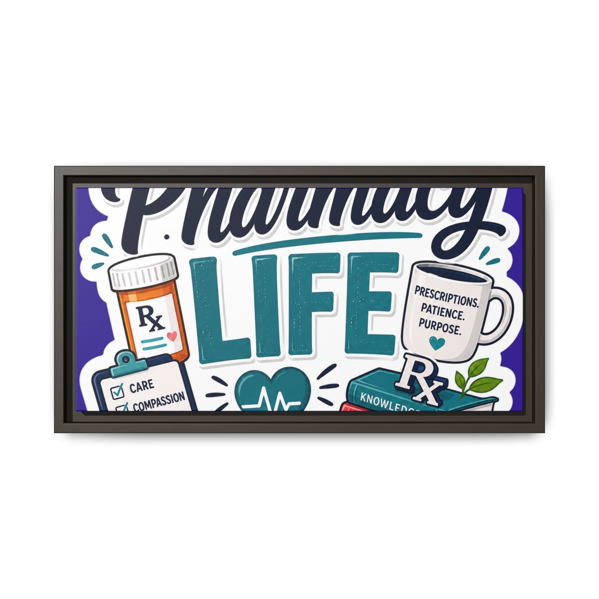 Pharmacy Life Matte Canvas Print (Framed)