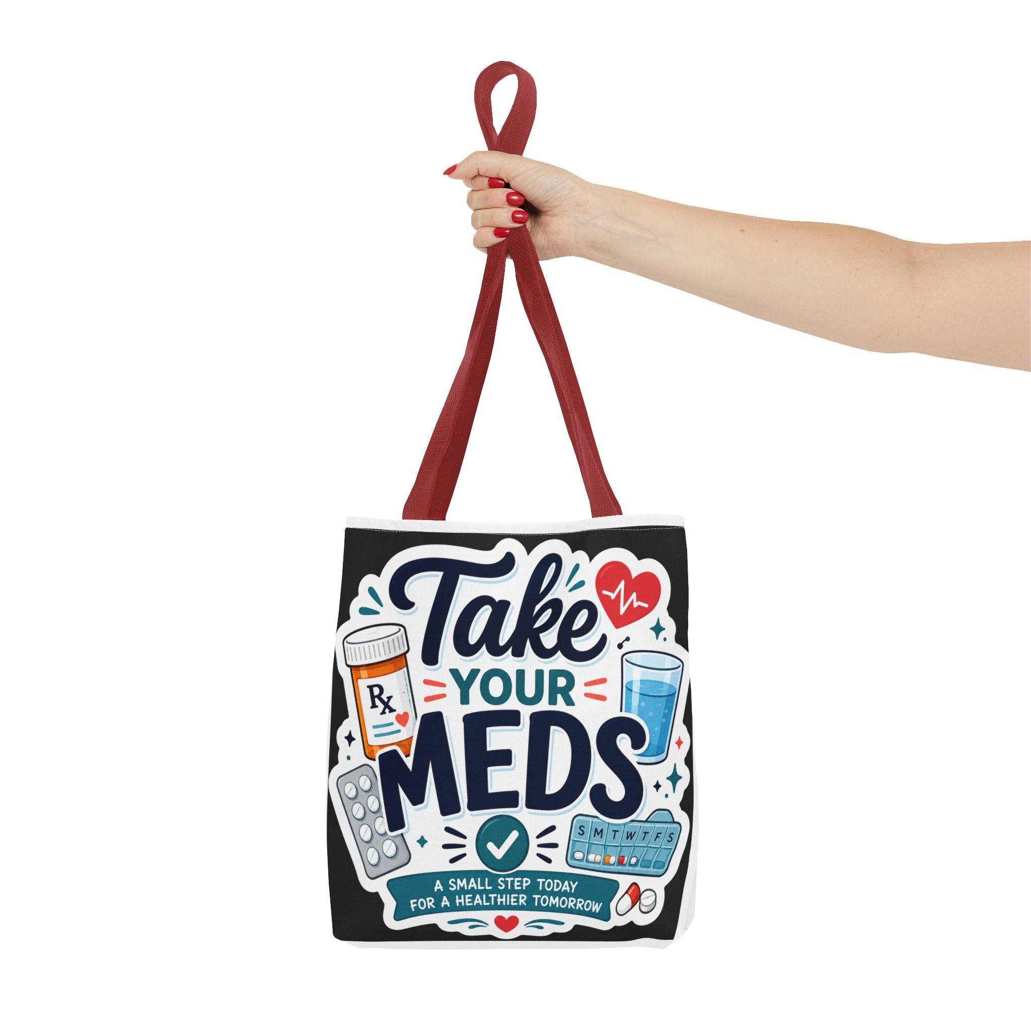 Take Your Meds Tote Bag — Reminder Pharmacy Pill Health Awareness Tote