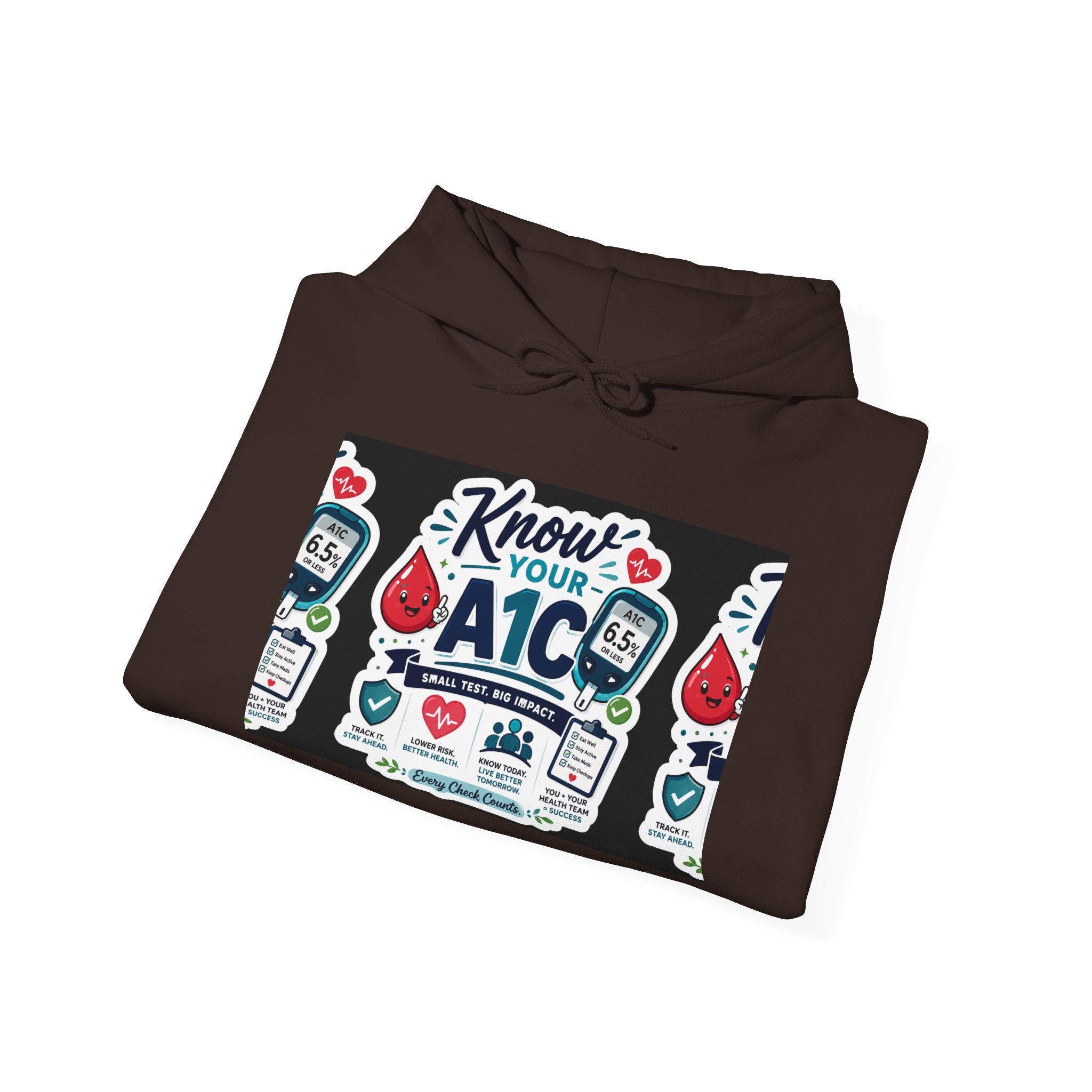 Know Your A1C Hoodie — Diabetes Awareness Sweatshirt