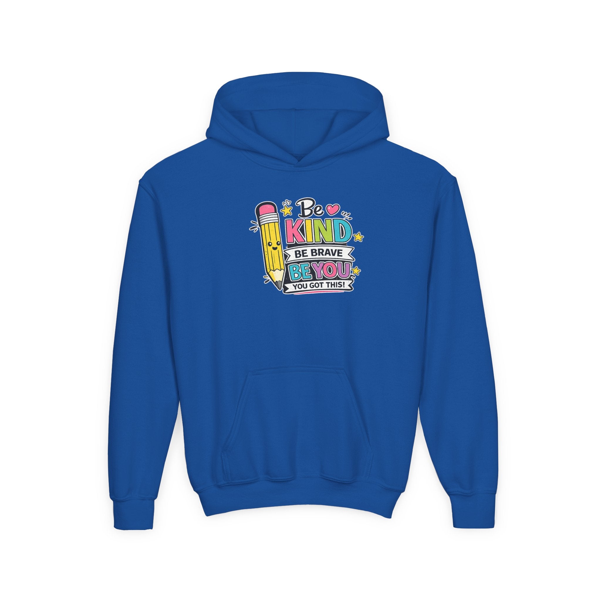 Be Kind Youth Hoodie – Encouraging Back-to-School Kids Sweatshirt