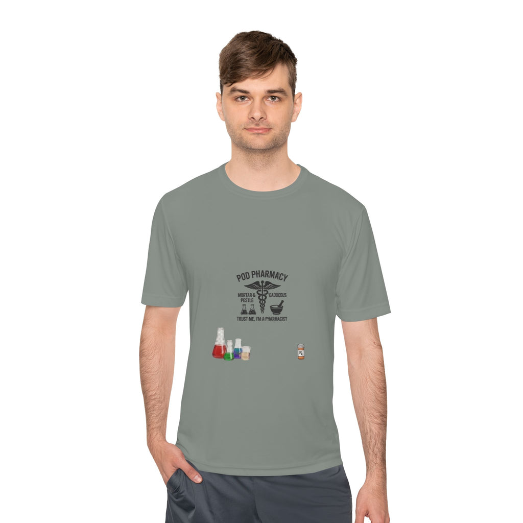 Lab Tech Tee — 'PhD Pharmacy' Science Beakers Graphic Shirt