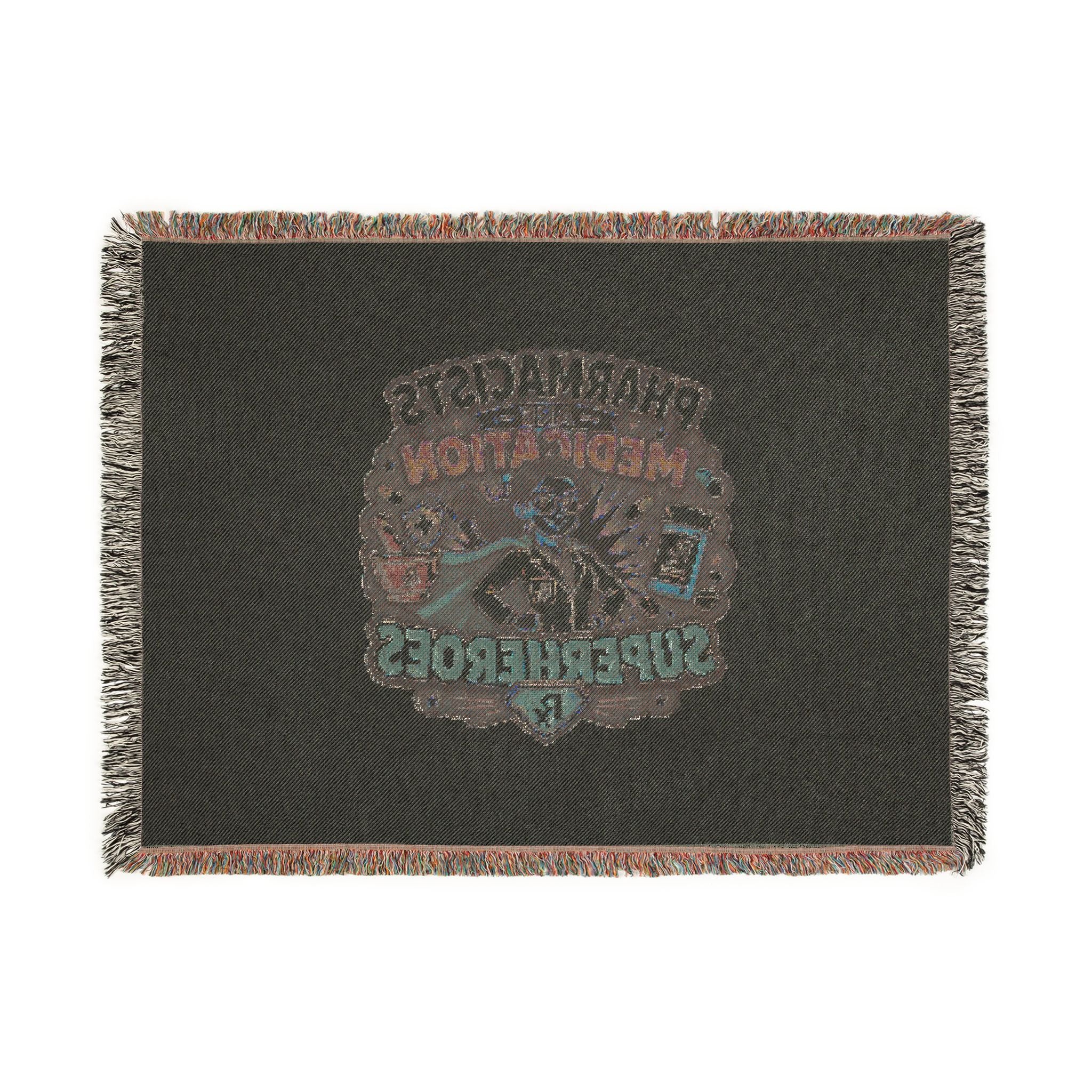 Pharmacists Are Superheroes Woven Blanket