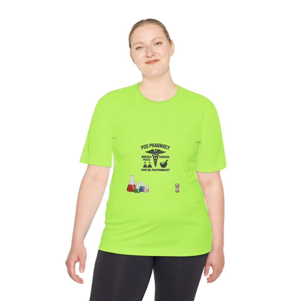 Lab Tech Tee — 'PhD Pharmacy' Science Beakers Graphic Shirt