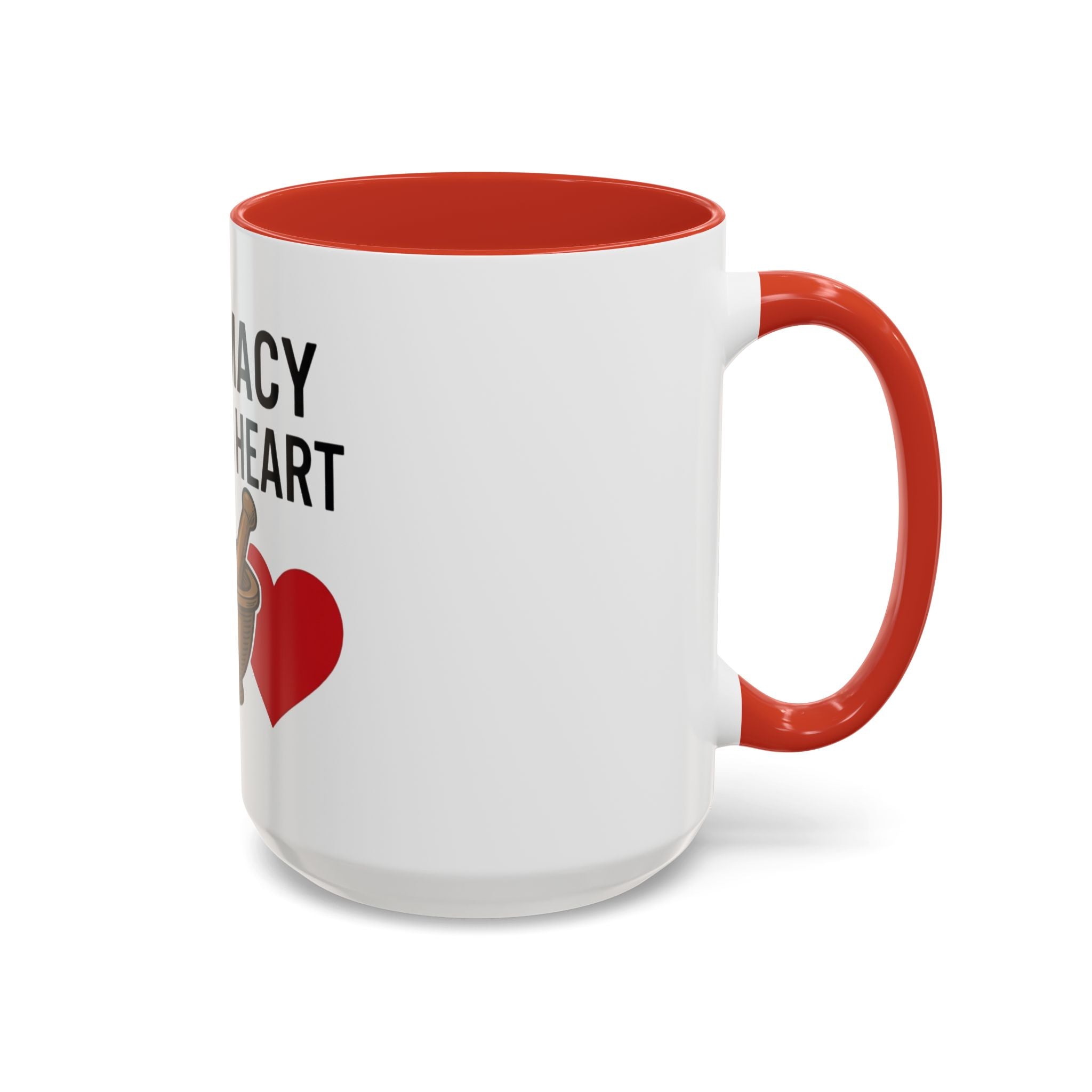 Pharmacy Healing Heart Coffee Mug — Pharmacist Appreciation Accent Mug