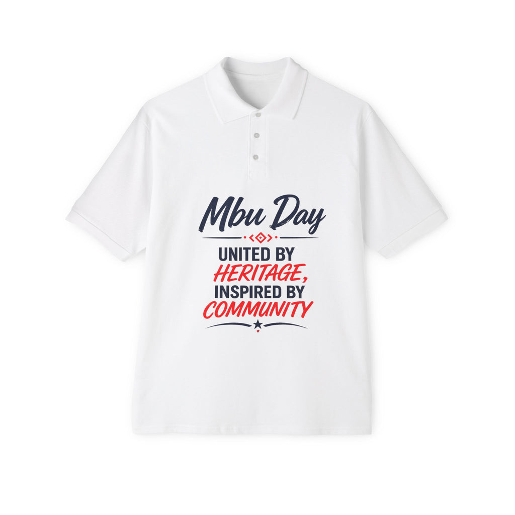Mbu Day Texas Polo — 'Mbu Day: United by Heritage, Inspired by Community' Men's Polo