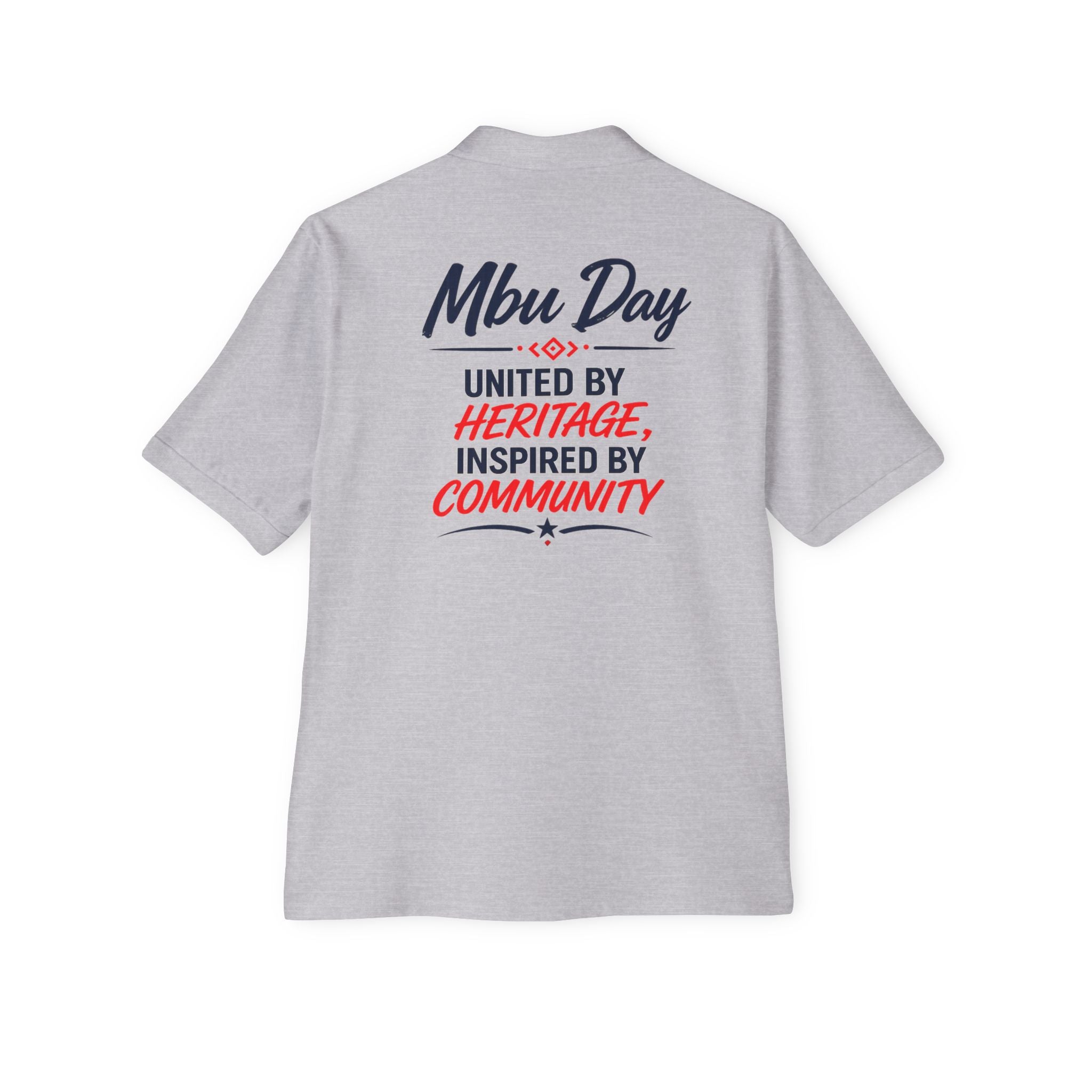 Mbu Day Texas Polo — 'Mbu Day: United by Heritage, Inspired by Community' Men's Polo