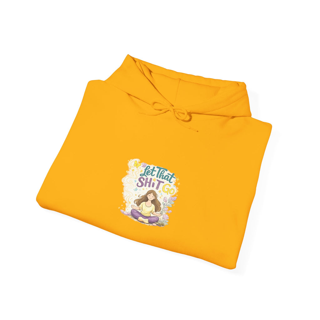 Cozy Witch Vibes Hoodie — "Not That Sh!t" Cute Witch Illustration Hoodie