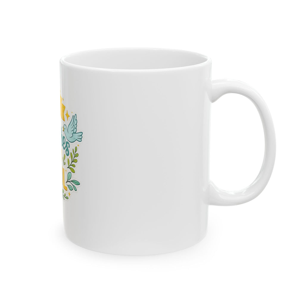 He Restores My Soul Ceramic Mug — Faith-Inspired Christian Coffee Cup (11oz & 15oz)