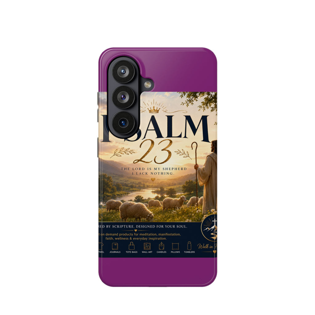 Psalm 23 Phone Case — Magnetic Impact-Resistant Christian iPhone Cover