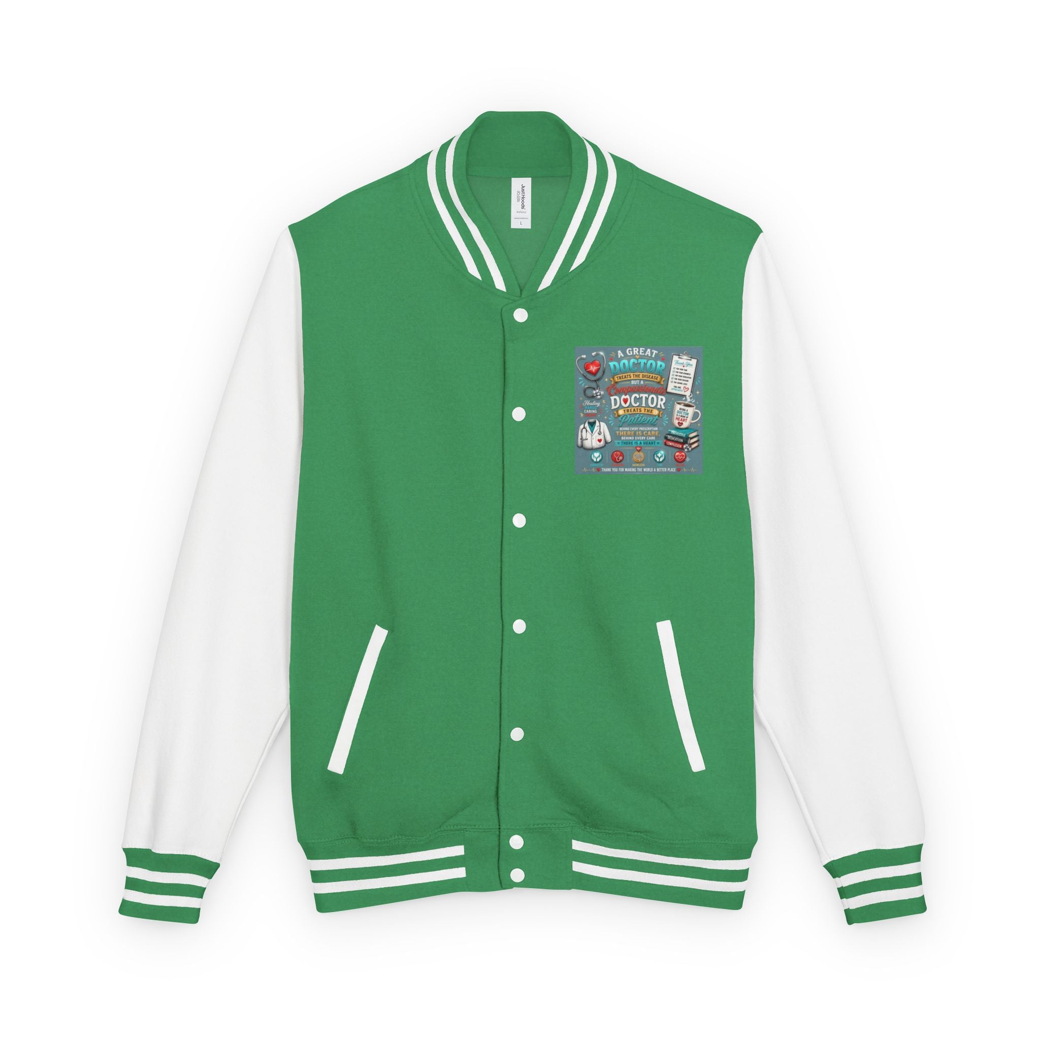 Letterman Jacket — Vintage Doctor Patch Varsity Jacket