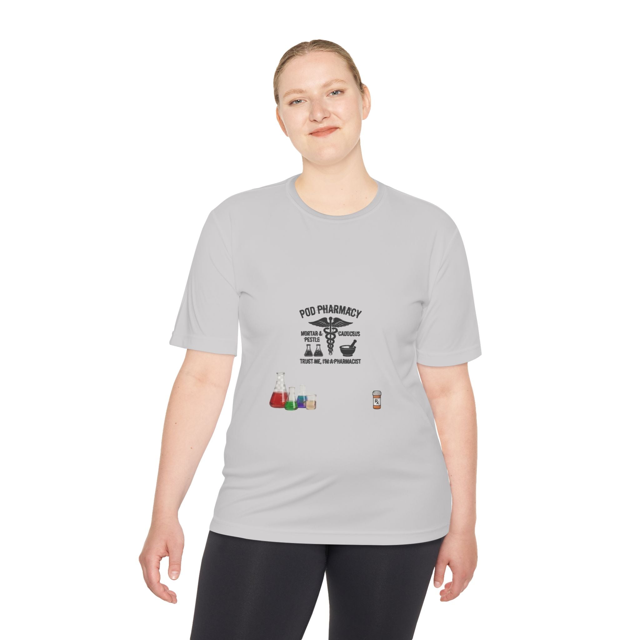 Lab Tech Tee — 'PhD Pharmacy' Science Beakers Graphic Shirt