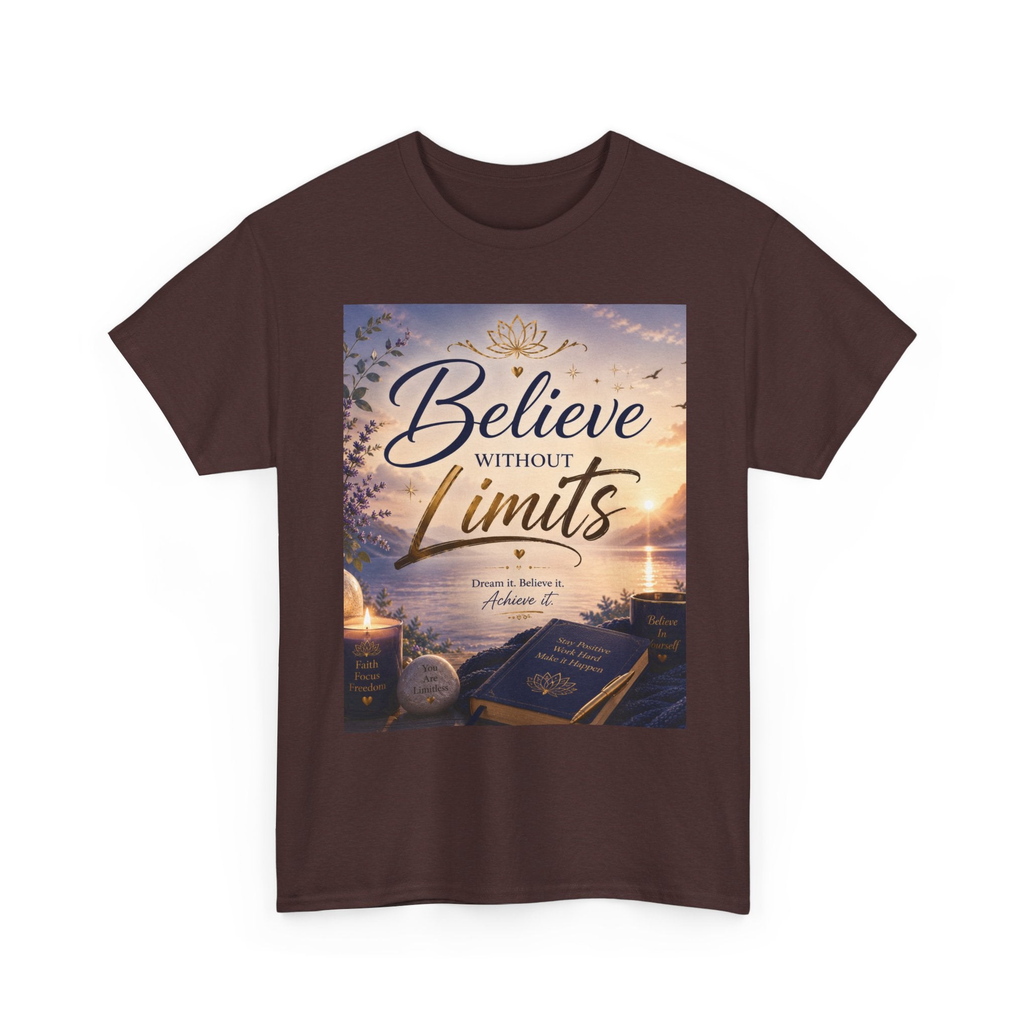 Believe Without Limits T-Shirt — Inspirational Faith Graphic Tee