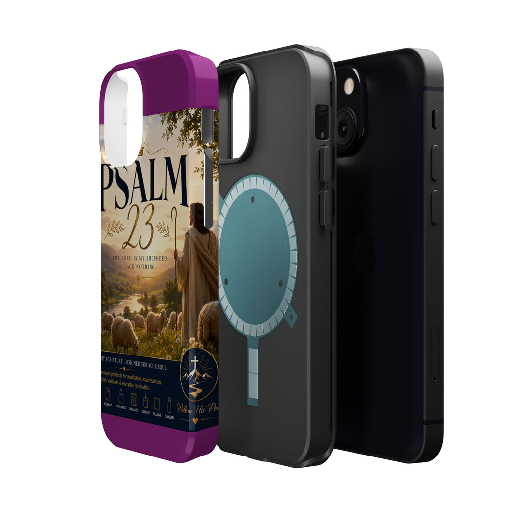 Psalm 23 Phone Case — Magnetic Impact-Resistant Christian iPhone Cover