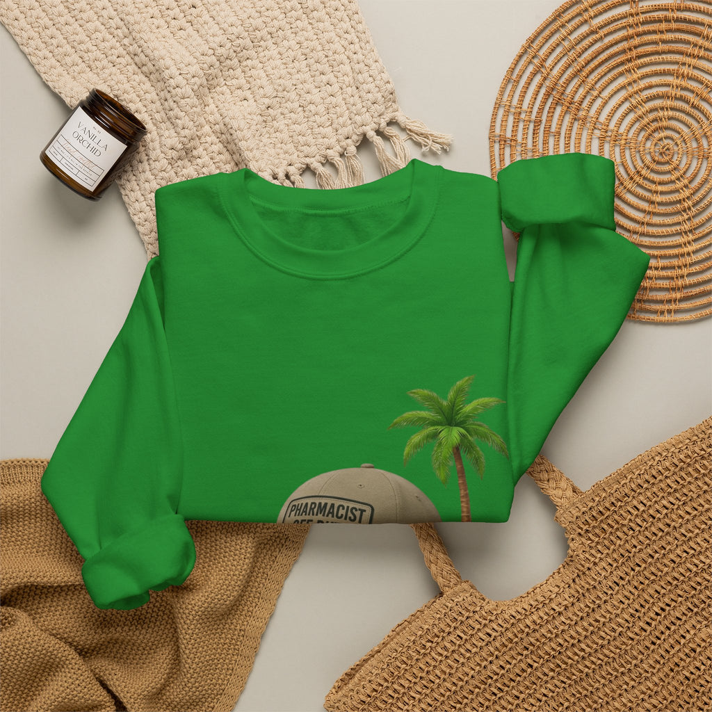 Vacation Vibes Sweatshirt — 'Pharmacist Off Duty' Palm Tree Travel Crewneck