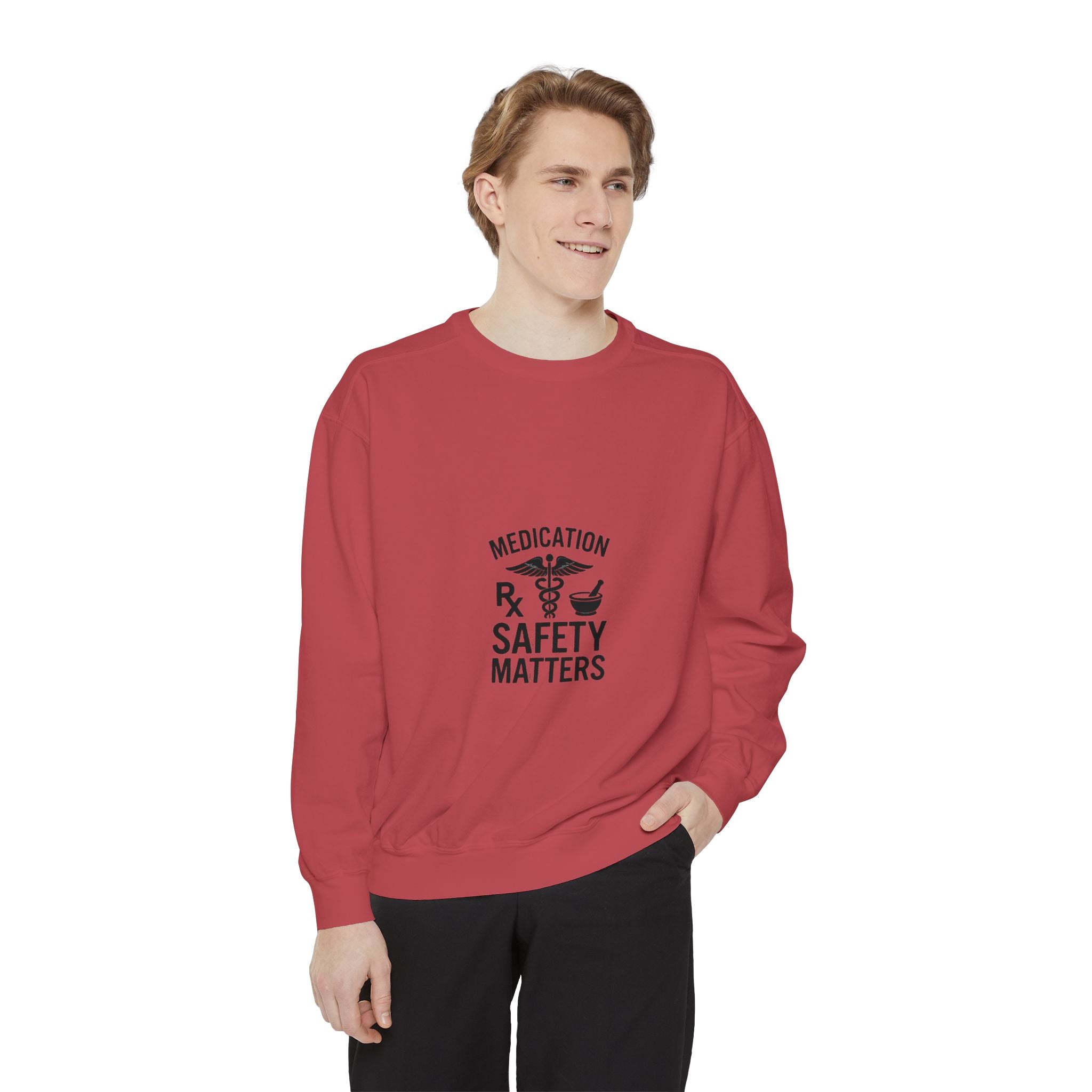 Medication Safety Matters Sweatshirt — Rx Pharmacy Nurse Healthcare Crewneck