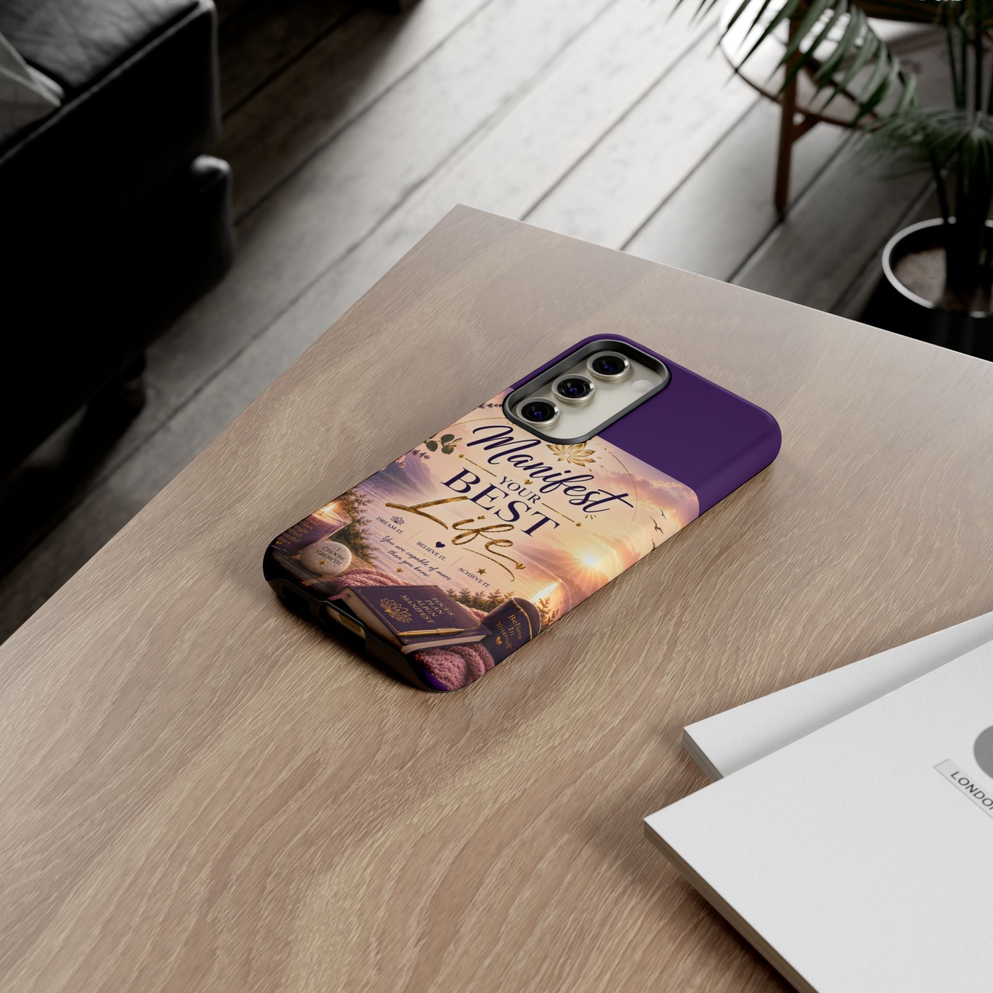 Manifest Your Best Life Phone Case — Inspirational Spiritual Protective Cover