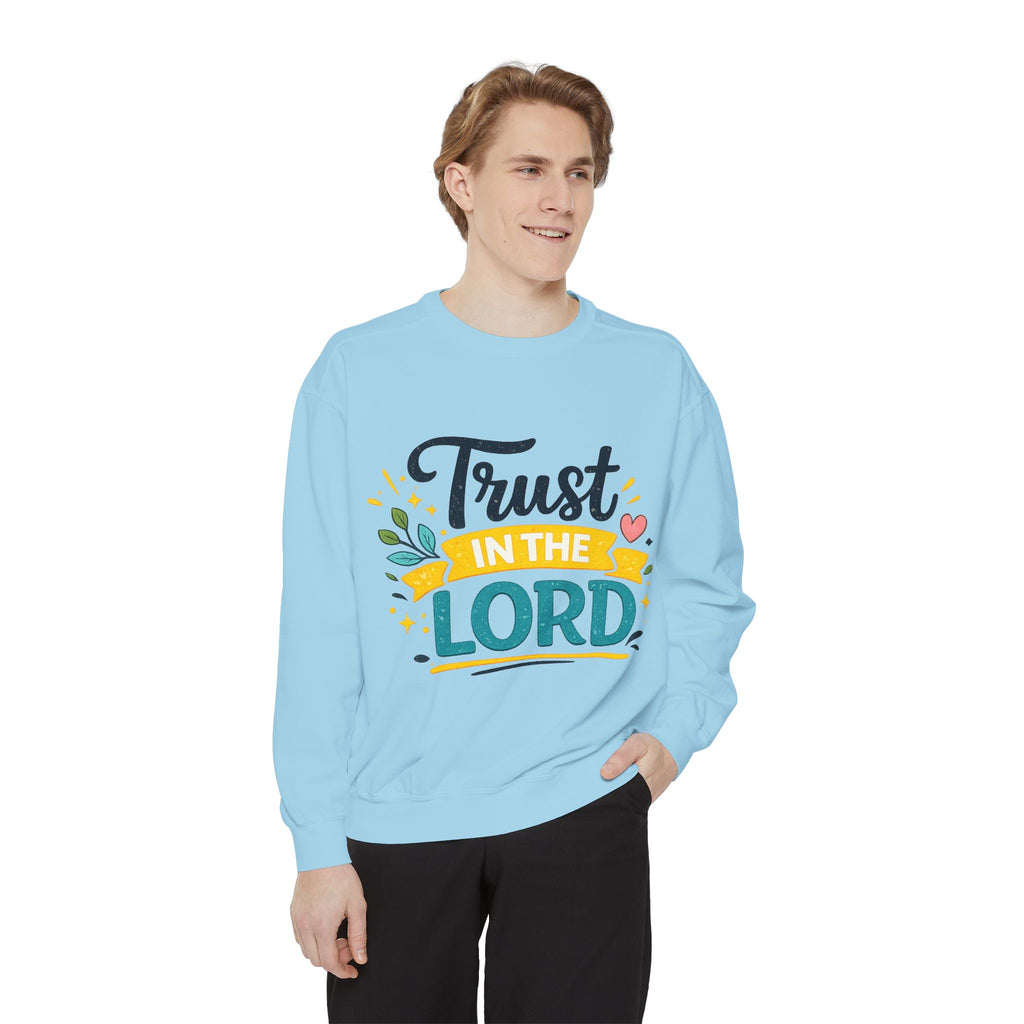 Trust in the Lord Sweatshirt — Inspirational Christian Faith Crewneck
