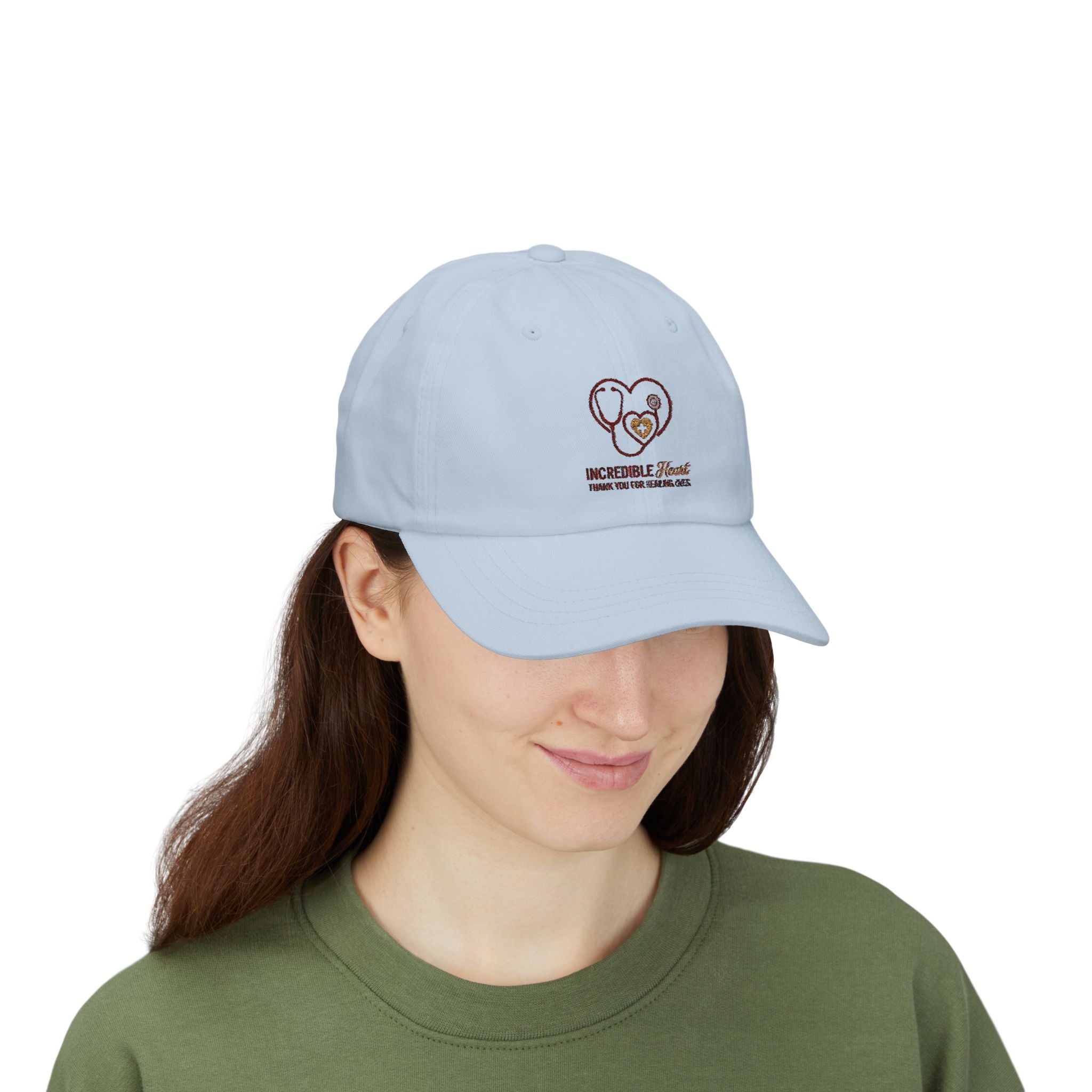Dad Cap — "Incredible Heart" Thank You For Healing Lives Embroidered Hat